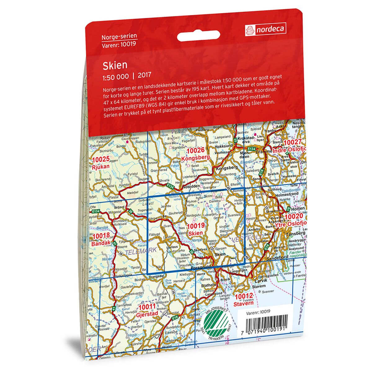 Skien Norge-serien Turkart - Image 2