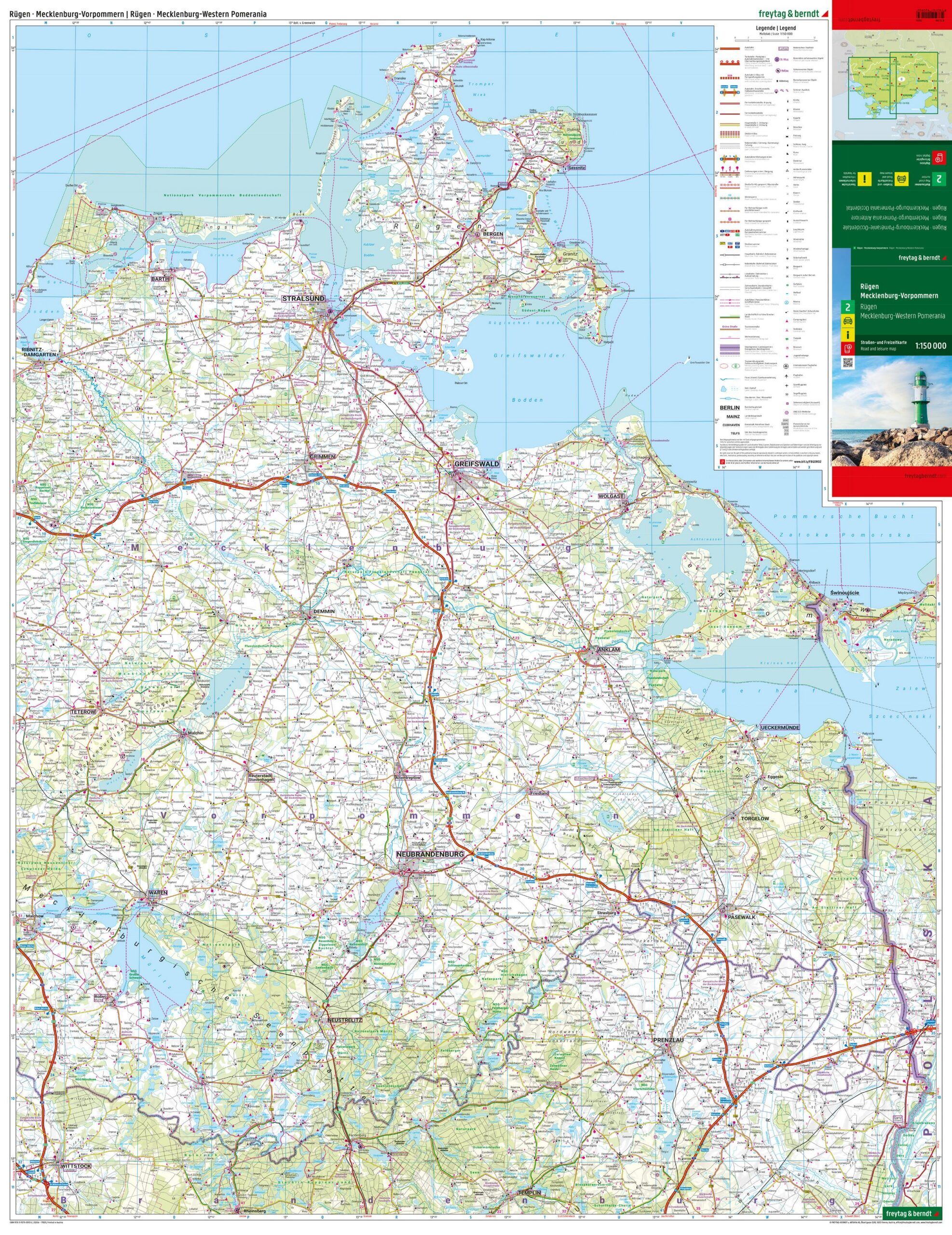 Rügen Mecklenburg-Vorpommern veikart utbrettet