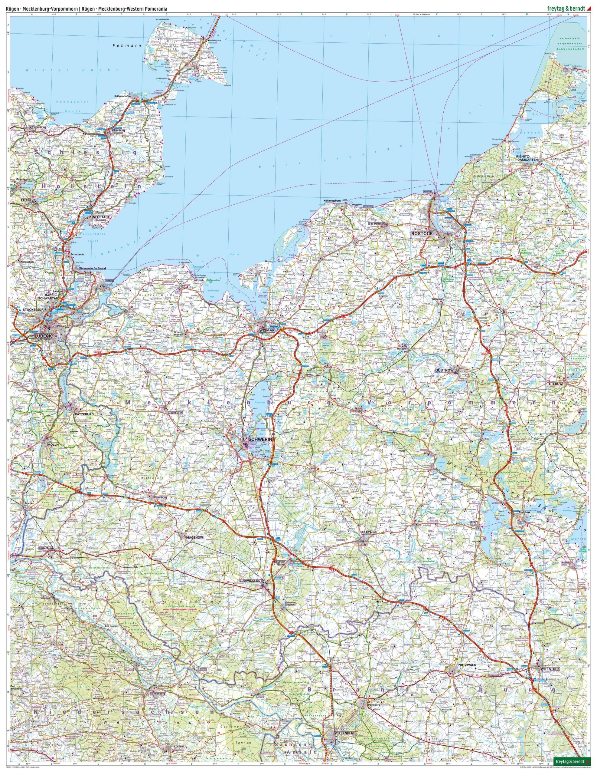 Rügen Mecklenburg-Vorpommern veikart utbrettet