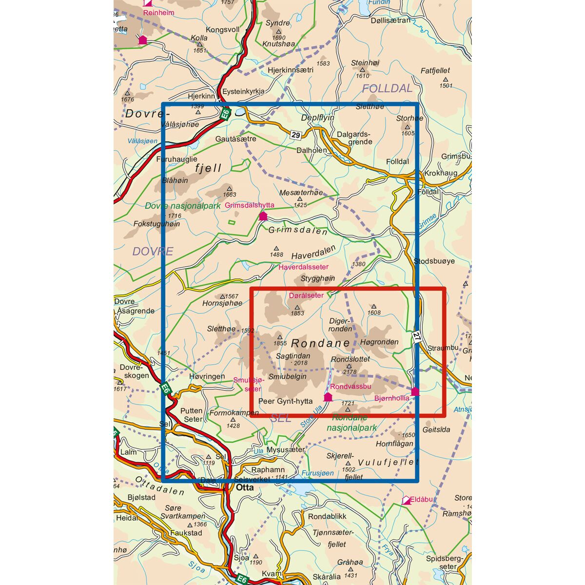 Rondane Nord DNT Turkart - Bilde 3