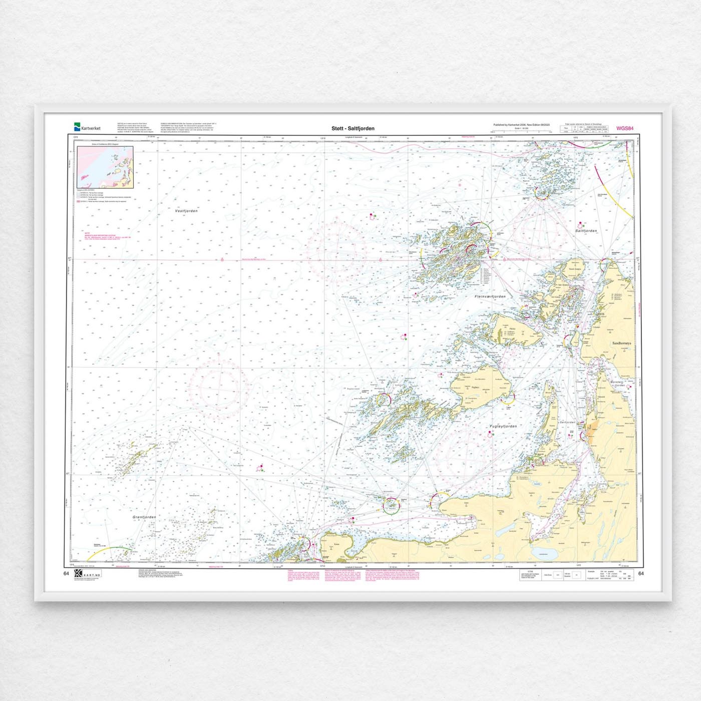 Kartverket - hovedkart 64: Støtt – Saltfjorden - Image 3