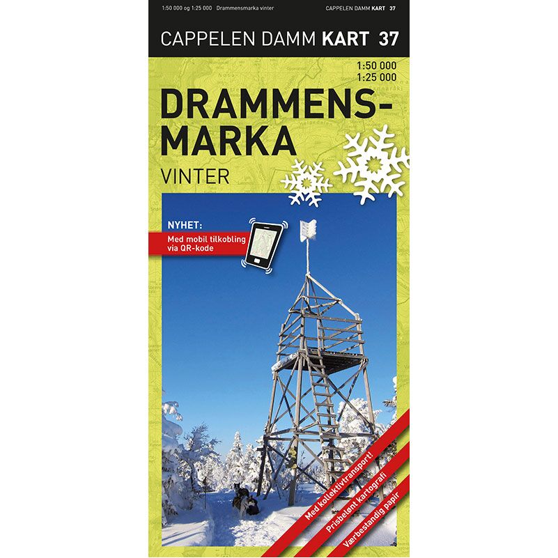 Drammensmarka vinter turkart