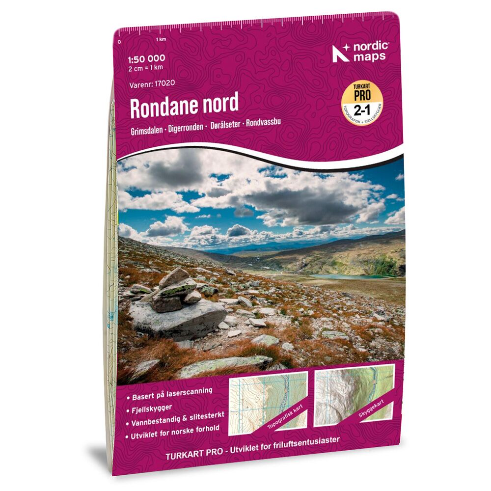 Rondane Nord Turkart Pro 1:50 000 – forside