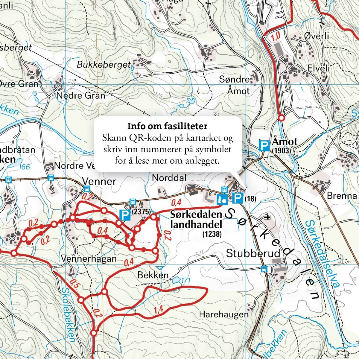 Løypekart Nordmarka sør - Bilde 4