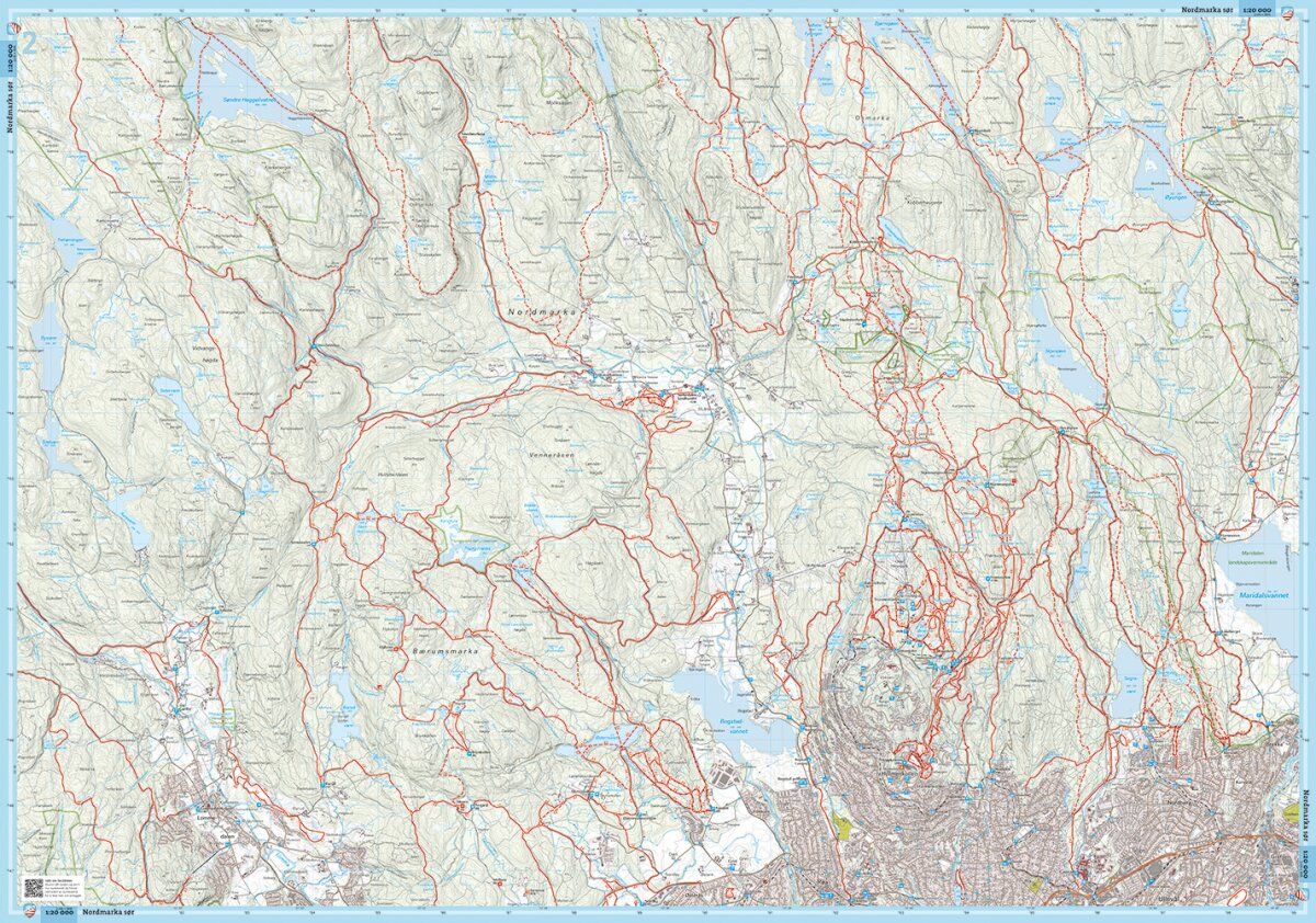 Løypekart Nordmarka sør - Bilde 3