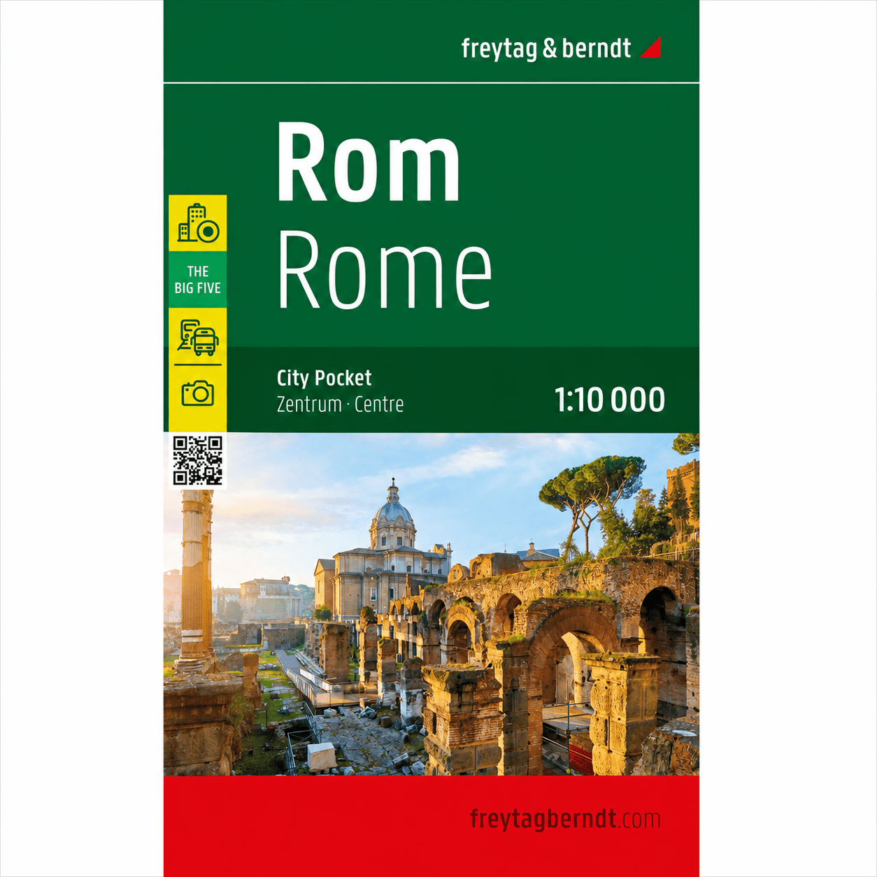 Freytag & Berndt vann- og rivefast bykart over Roma i målestokk 1:10 000.