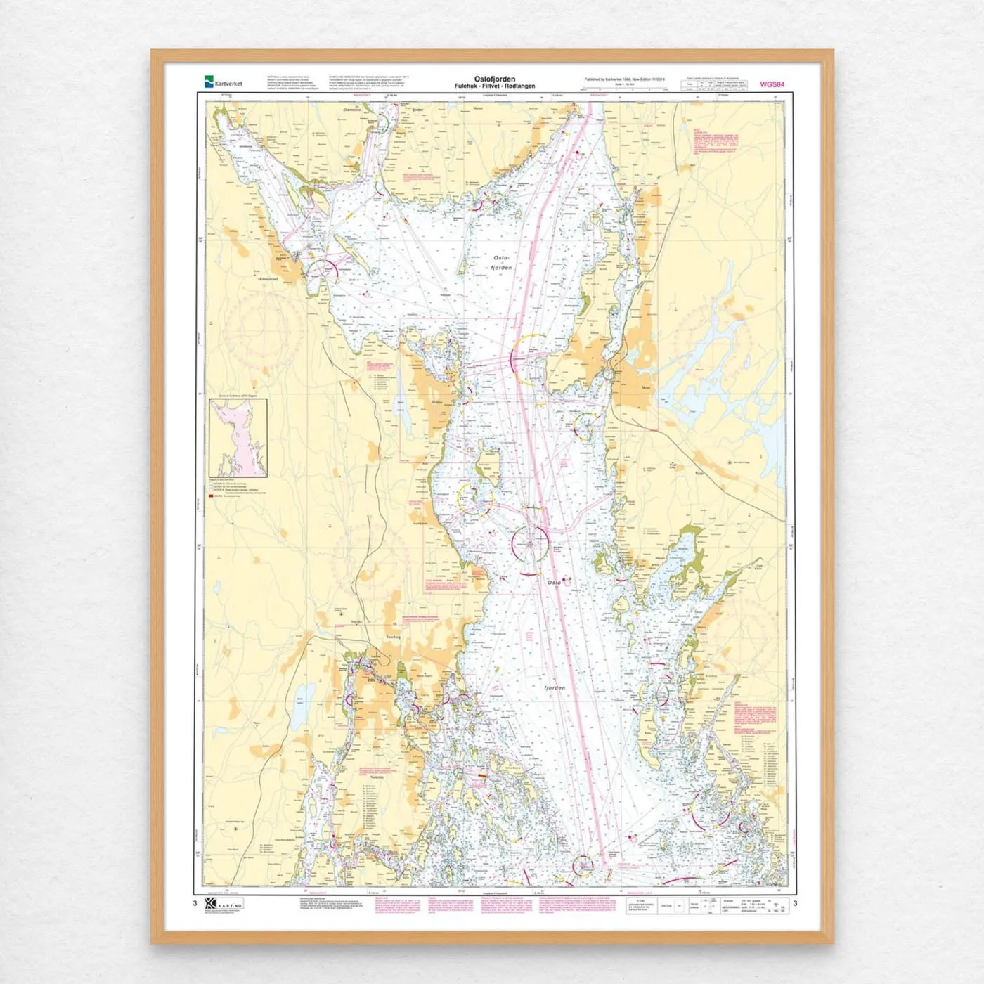 Kartverket Nautical Chart 003 – Oslofjorden. Fulehuk – Filtvet – Rødtangen - Image 2
