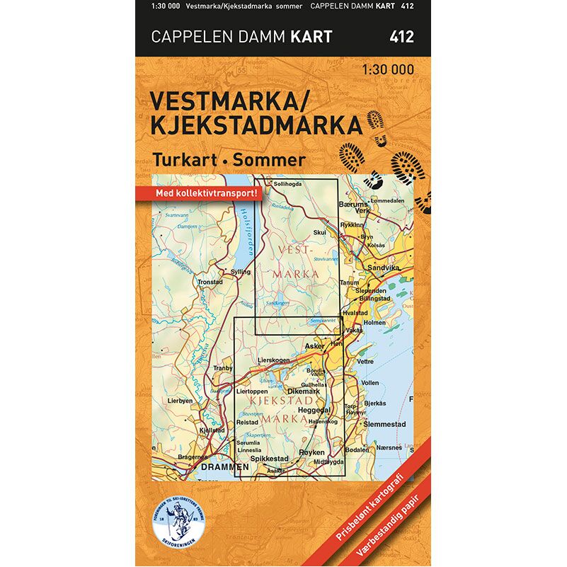 Vestmarka/Kjekstadmarka sommer turkart