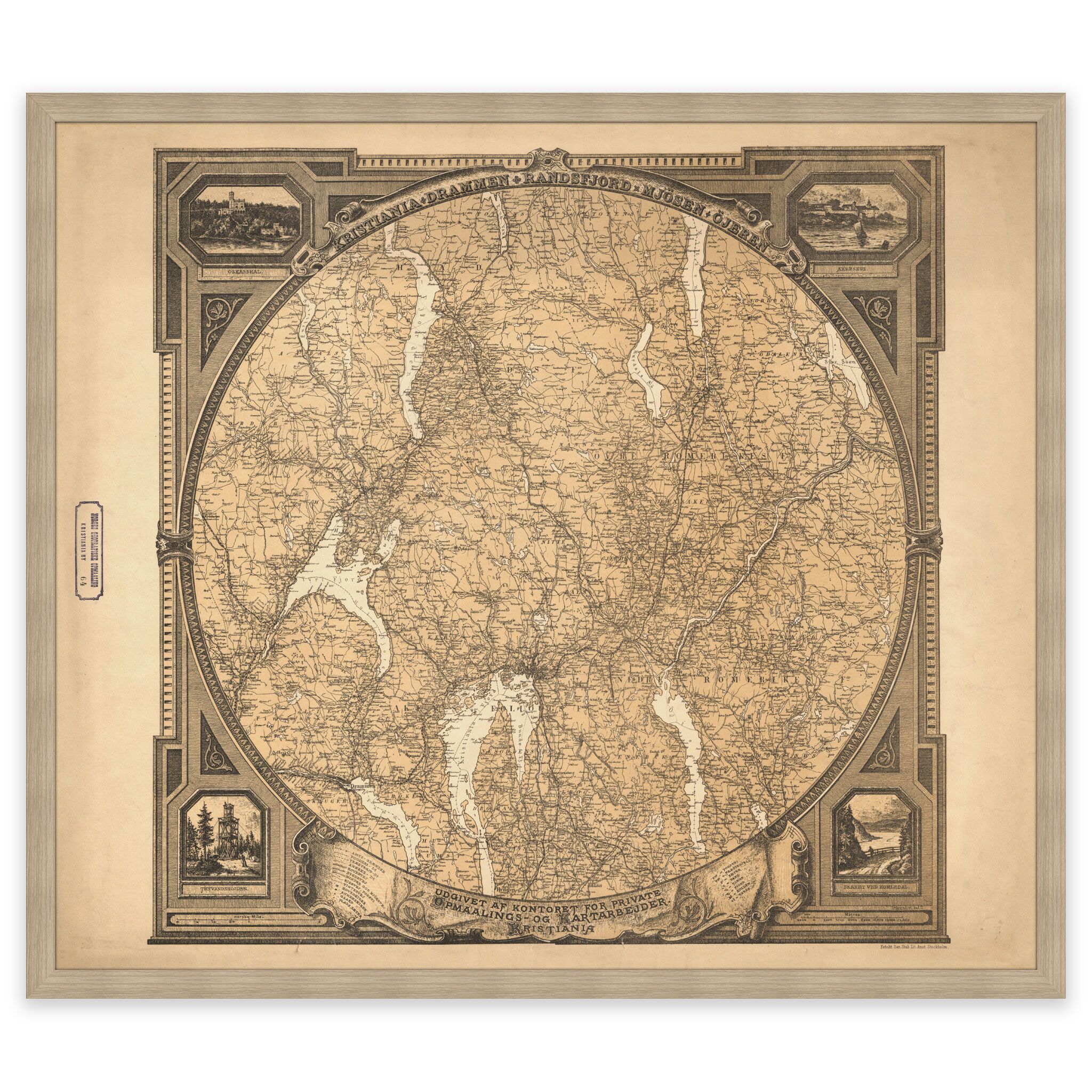 Kristiania Amt 1870 - Image 2