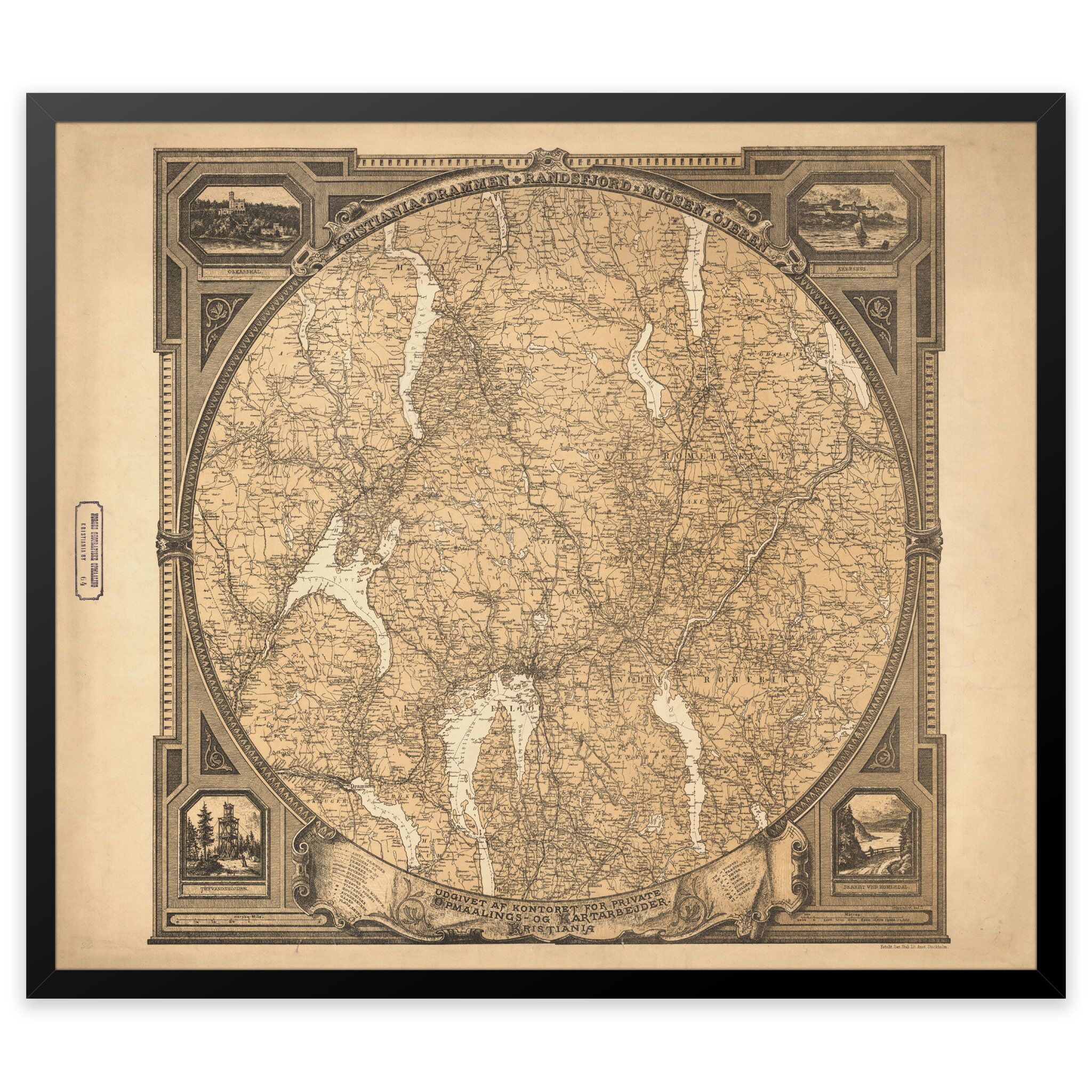 Kristiania Amt 1870 - Image 3