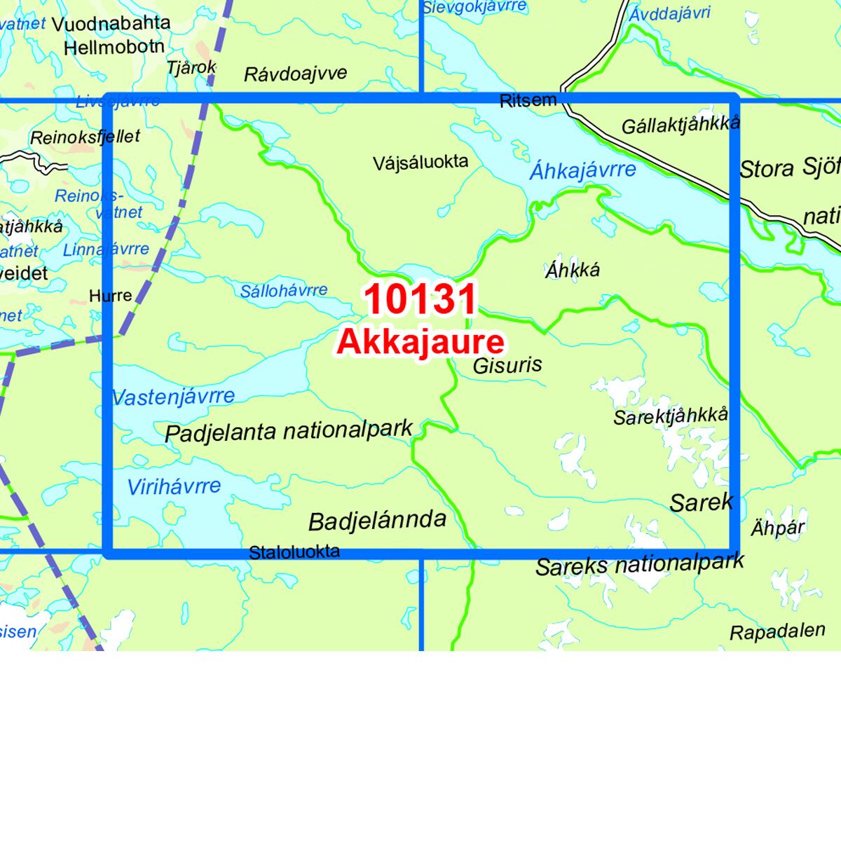 Akkajaure Norge-serien Turkart - Image 3