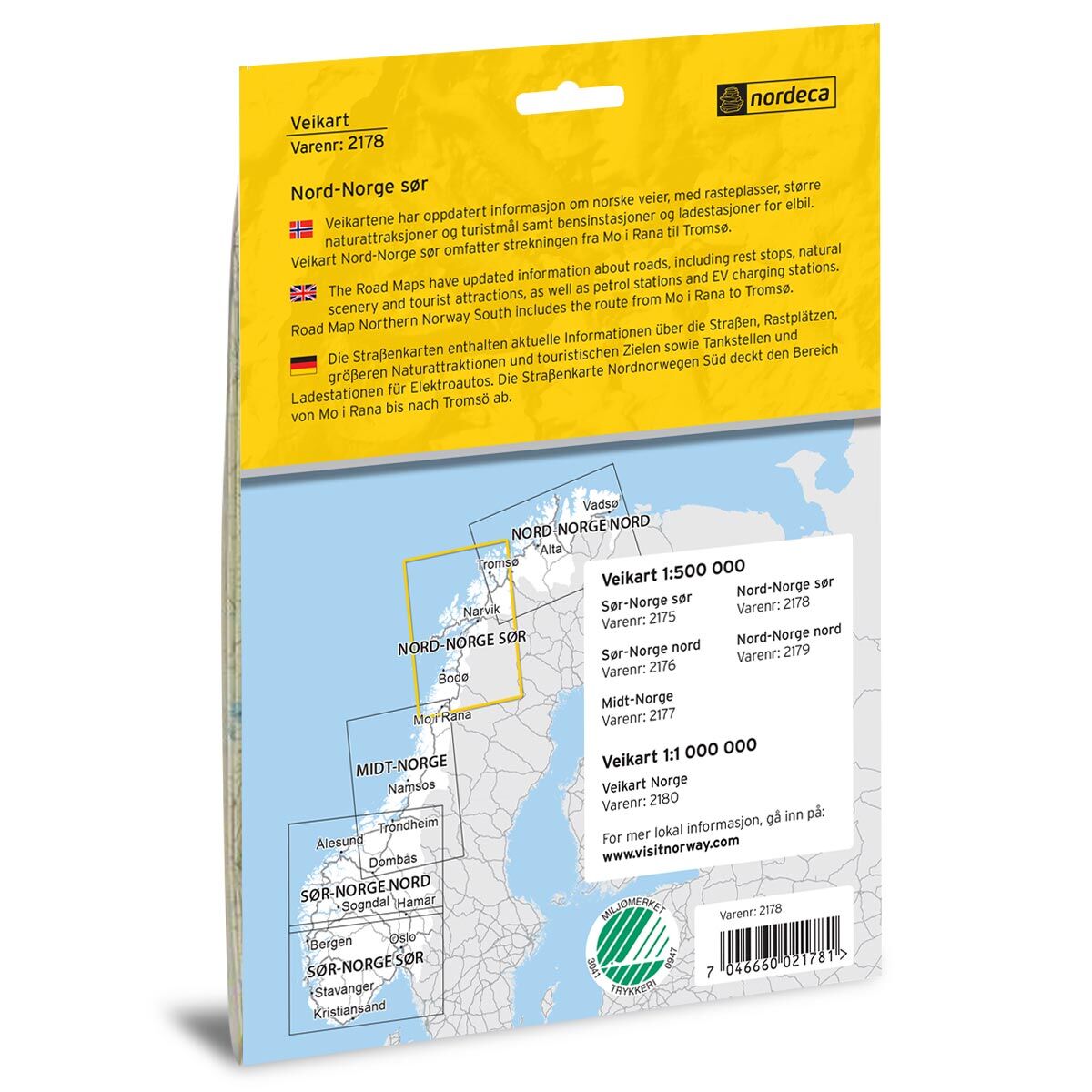 Veikart Nord-Norge Sør - Image 2