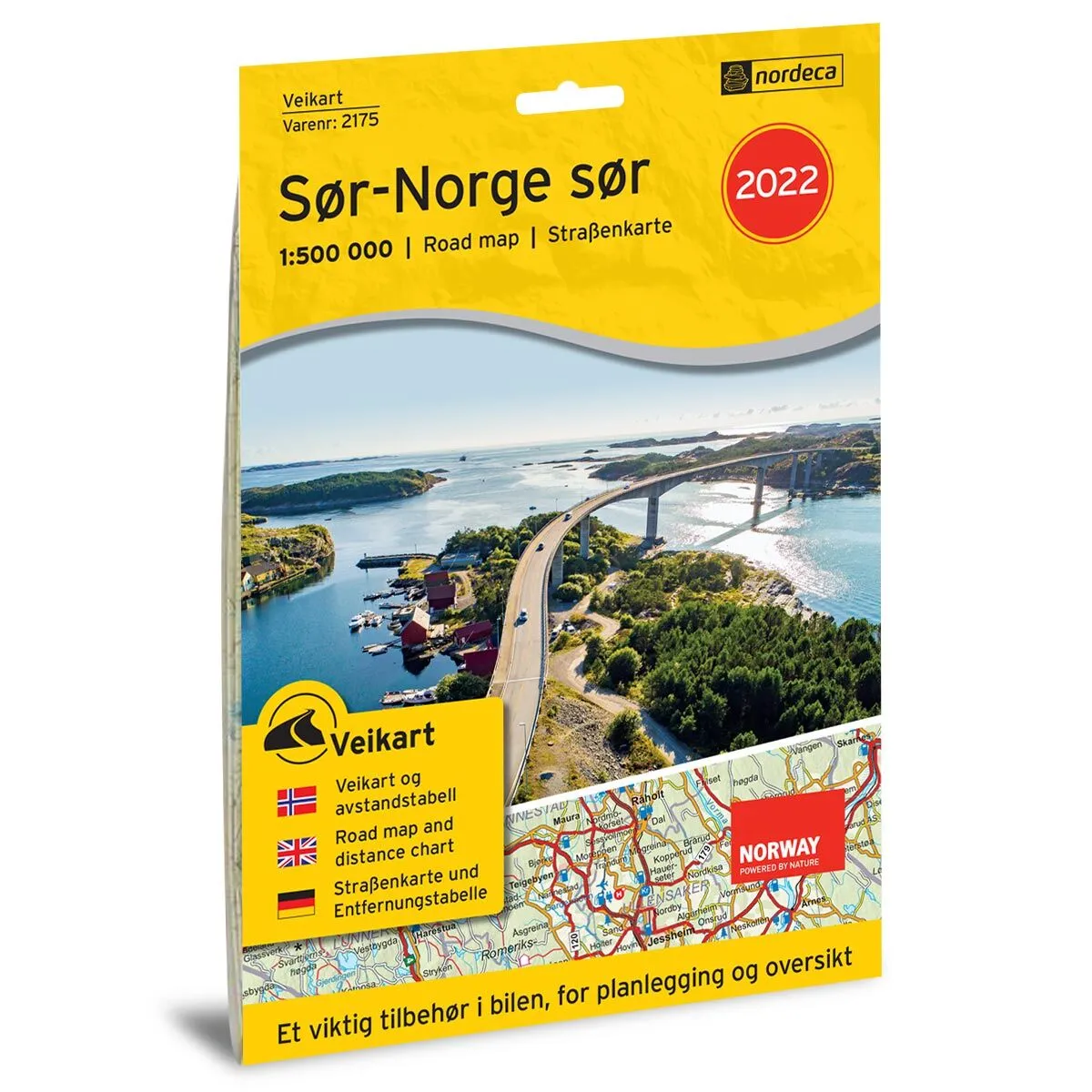 Veikart Sør-Norge Sør Veikart