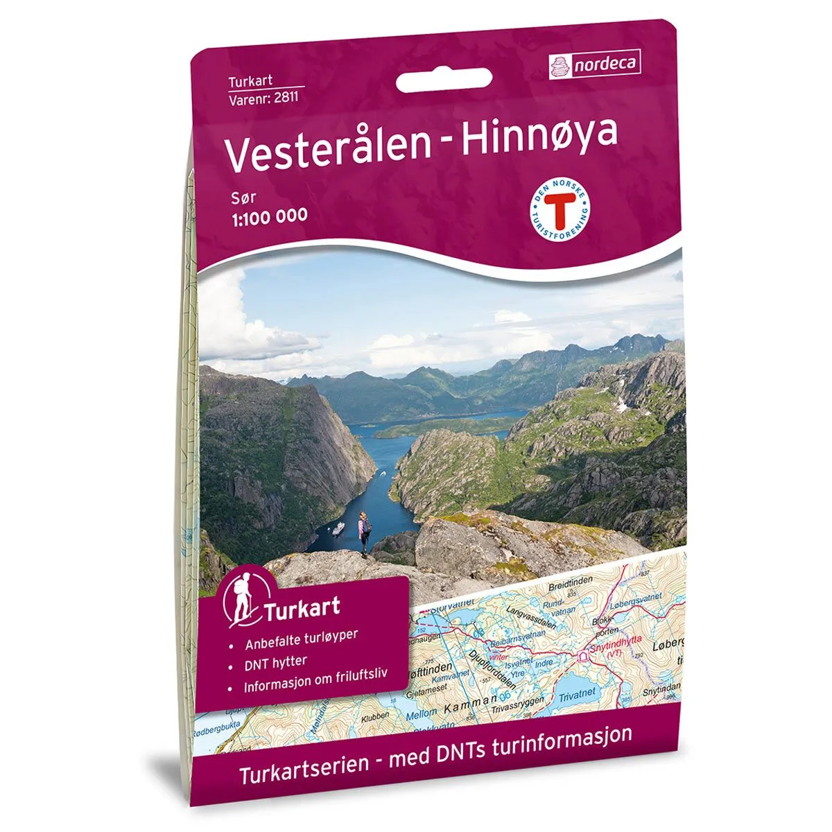 Vesterålen Hinnøya Sør DNT Turkart
