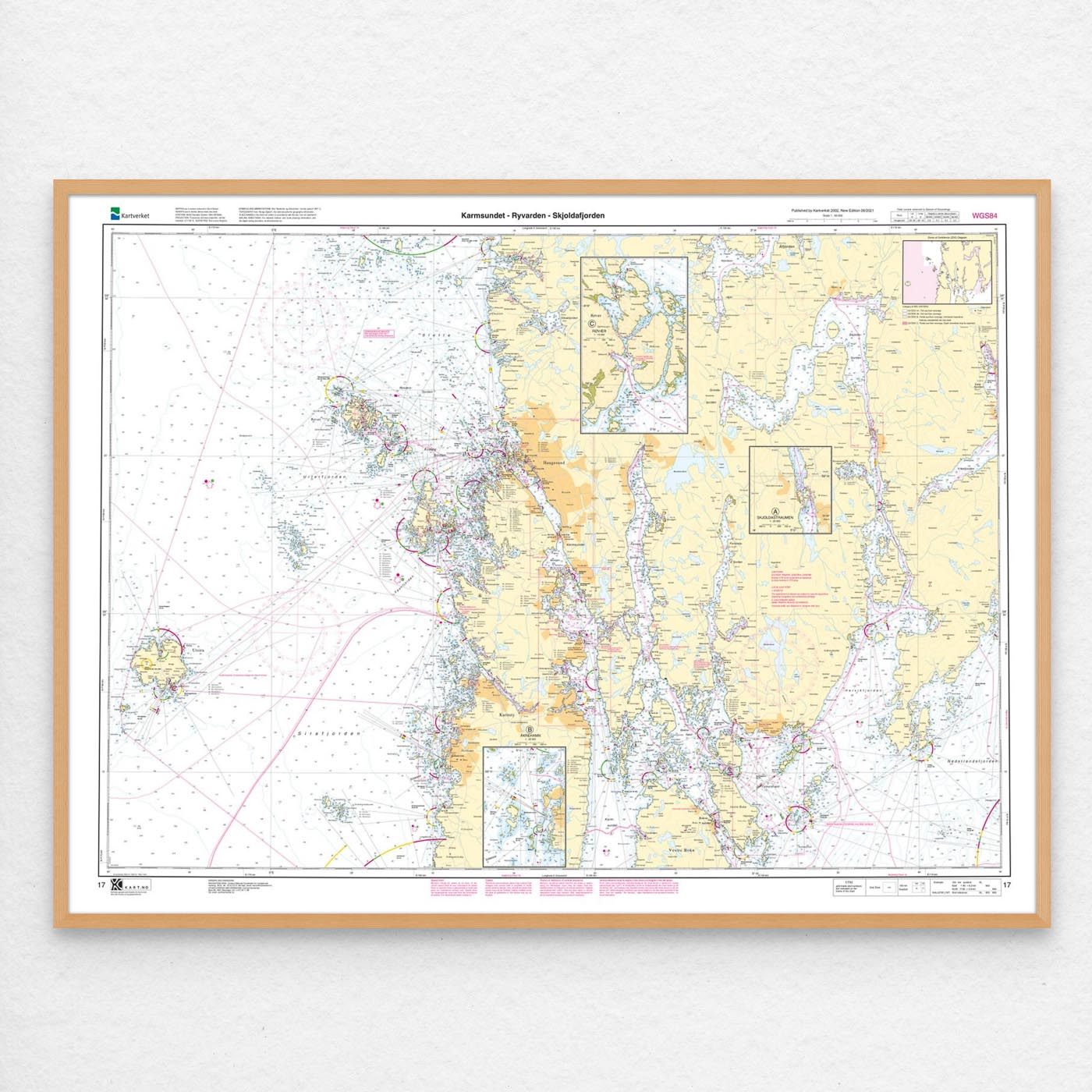 Kartverket - hovedkart 17: Karmsundet – Ryvarden – Skjoldafjorden - Image 2