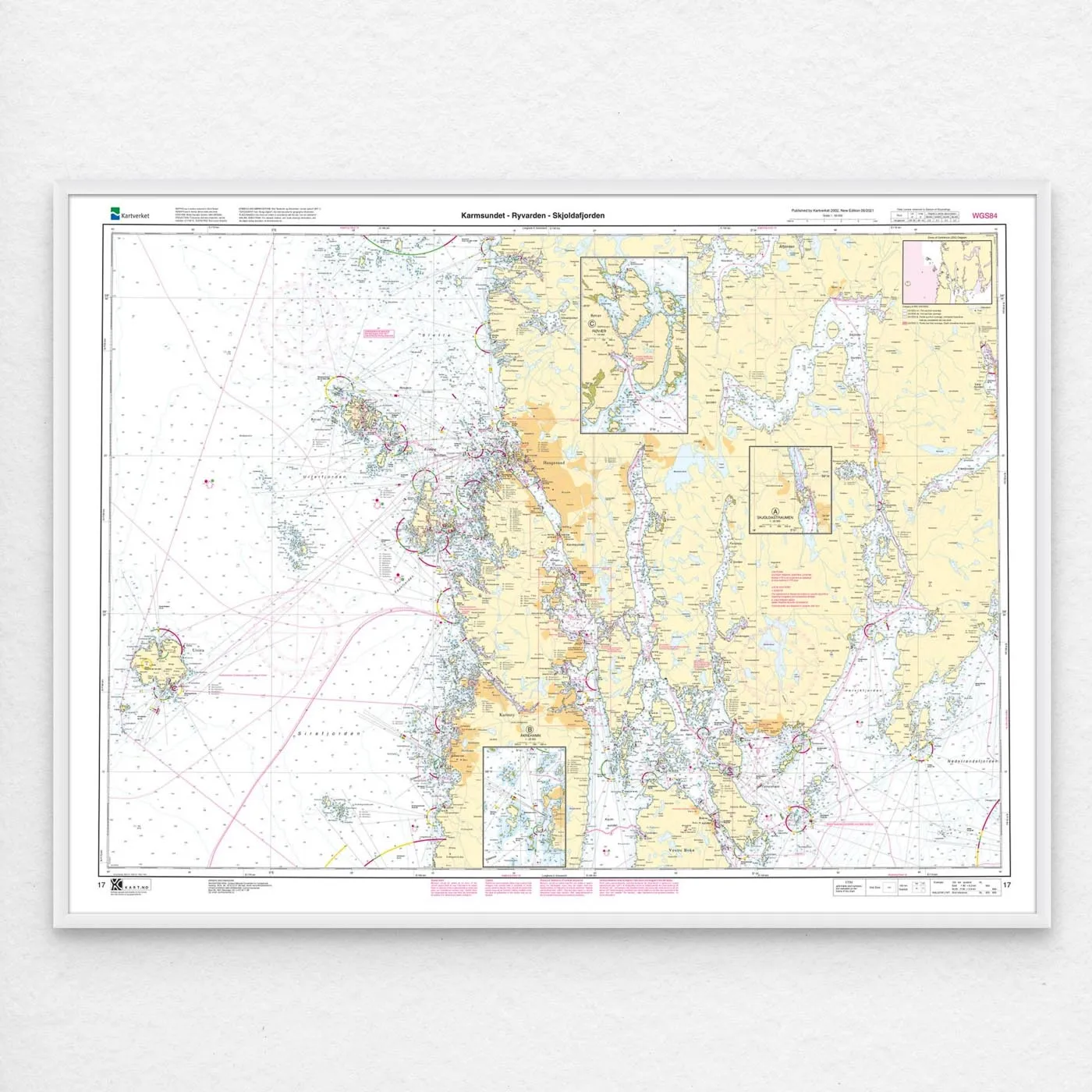 Kartverket - hovedkart 17: Karmsundet – Ryvarden – Skjoldafjorden - Image 3