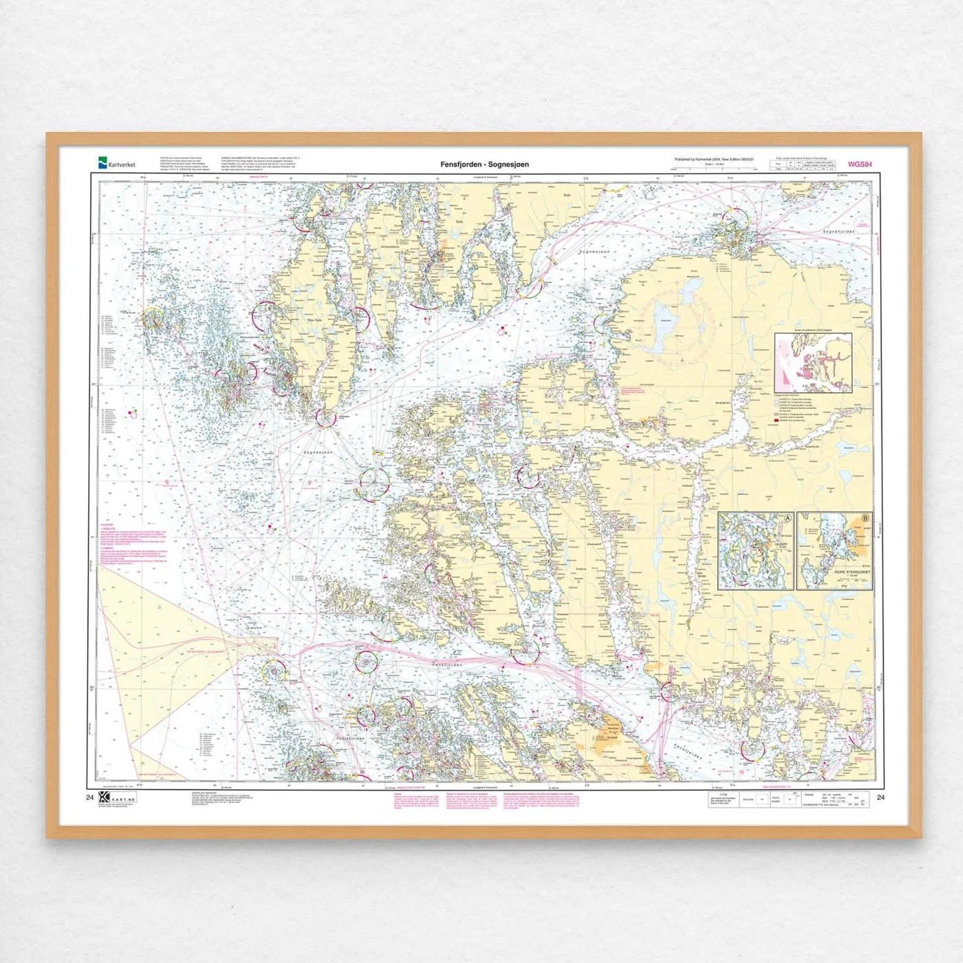 Kartverket - hovedkart 24: Fensfjorden – Sognesjøen - Image 2