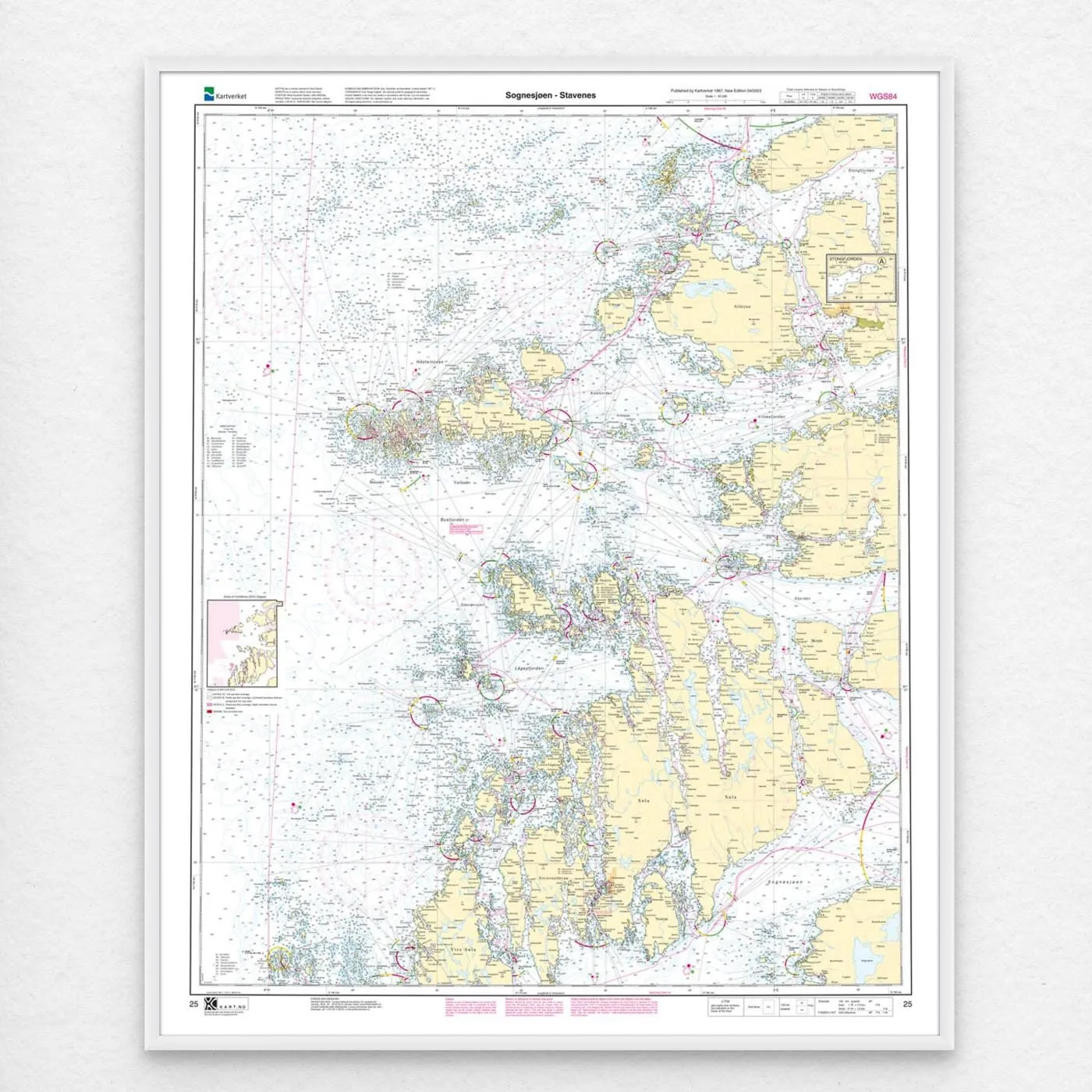 Kartverket - hovedkart 25: Sognesjøen – Stavenes - Image 2