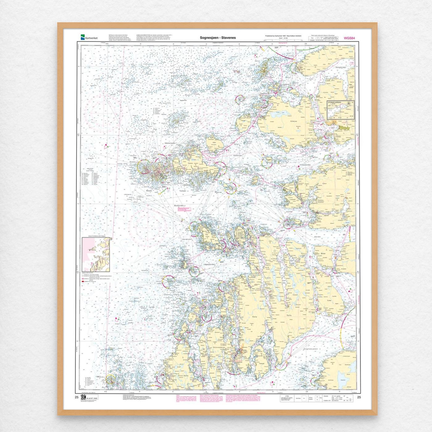 Kartverket - hovedkart 25: Sognesjøen – Stavenes - Image 3