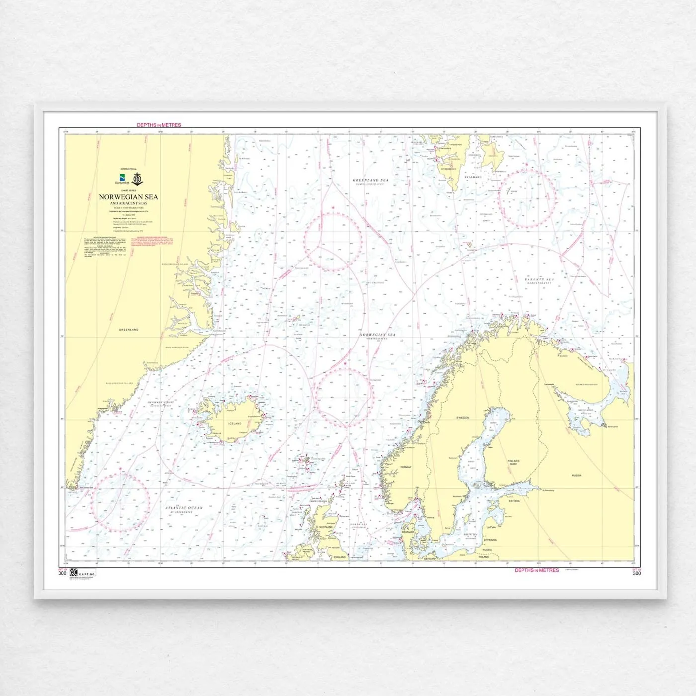 Kartverket – overseilingskart 300: INT 10 / Norwegian Sea - Image 2