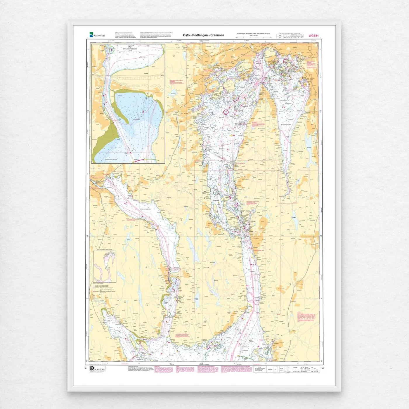 Kartverket - hovedkart 4: Oslo – Rødtangen – Drammen - Image 2