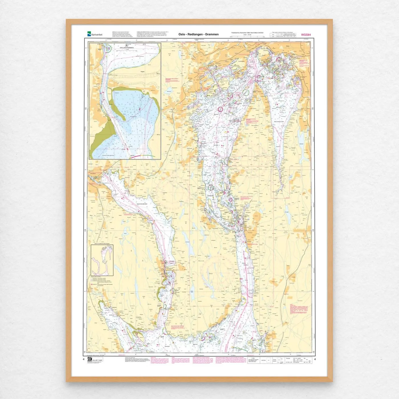 Kartverket - hovedkart 4: Oslo – Rødtangen – Drammen - Image 3