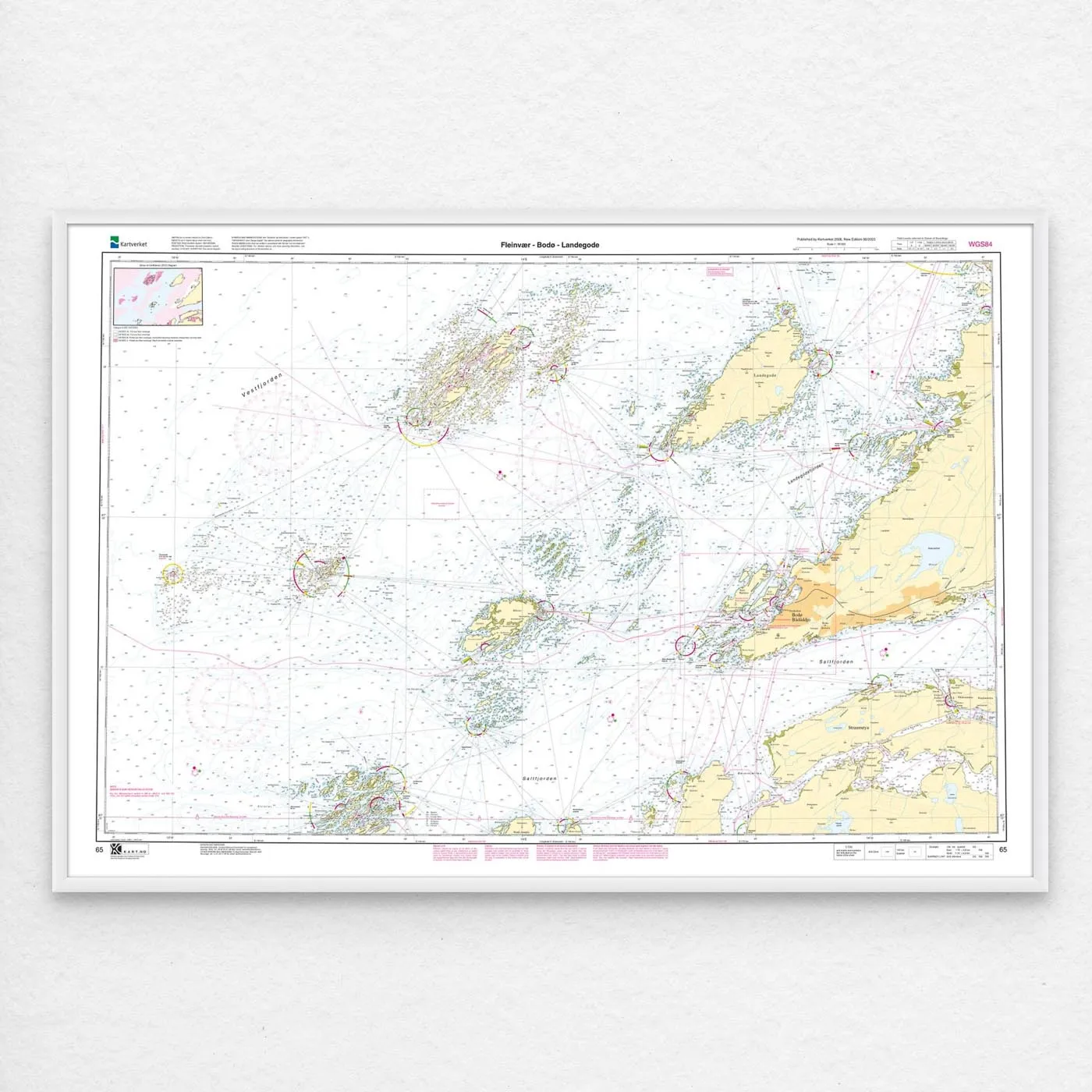 Kartverket - hovedkart 65: Fleinvær – Bodø – Landegode - Image 2