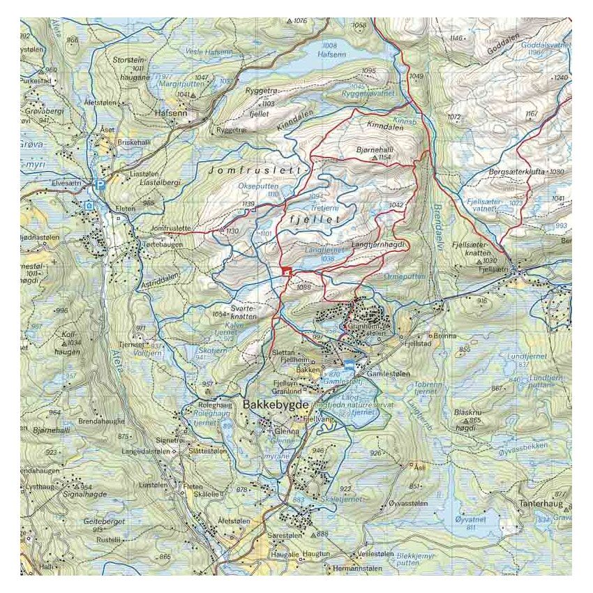 Turkart Langsua Nasjonalpark och Spåtind 1:50.000 - Image 2