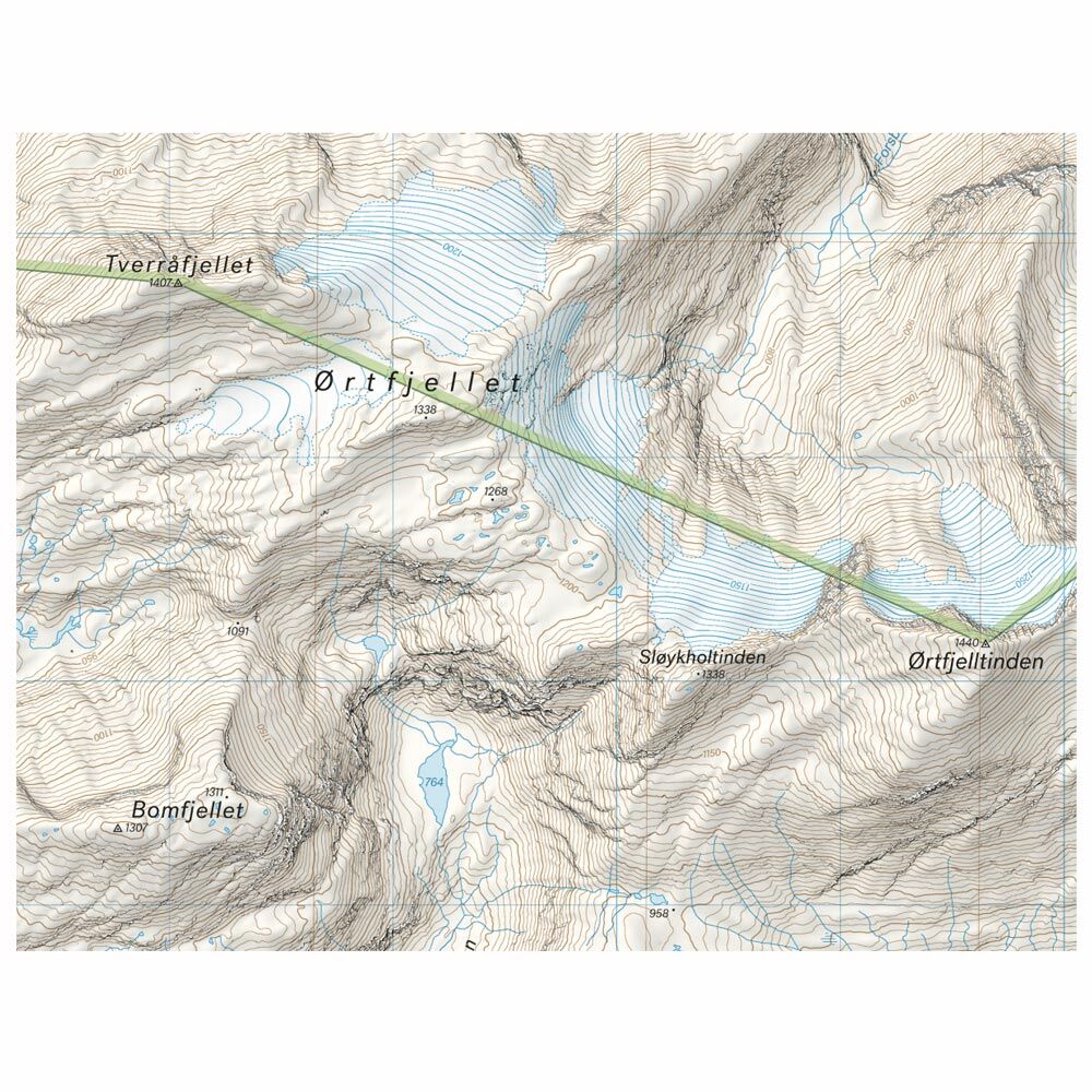 Høyfjellskart Røvassdalen & Dunderlandsdalen 1:25.000 - Image 3