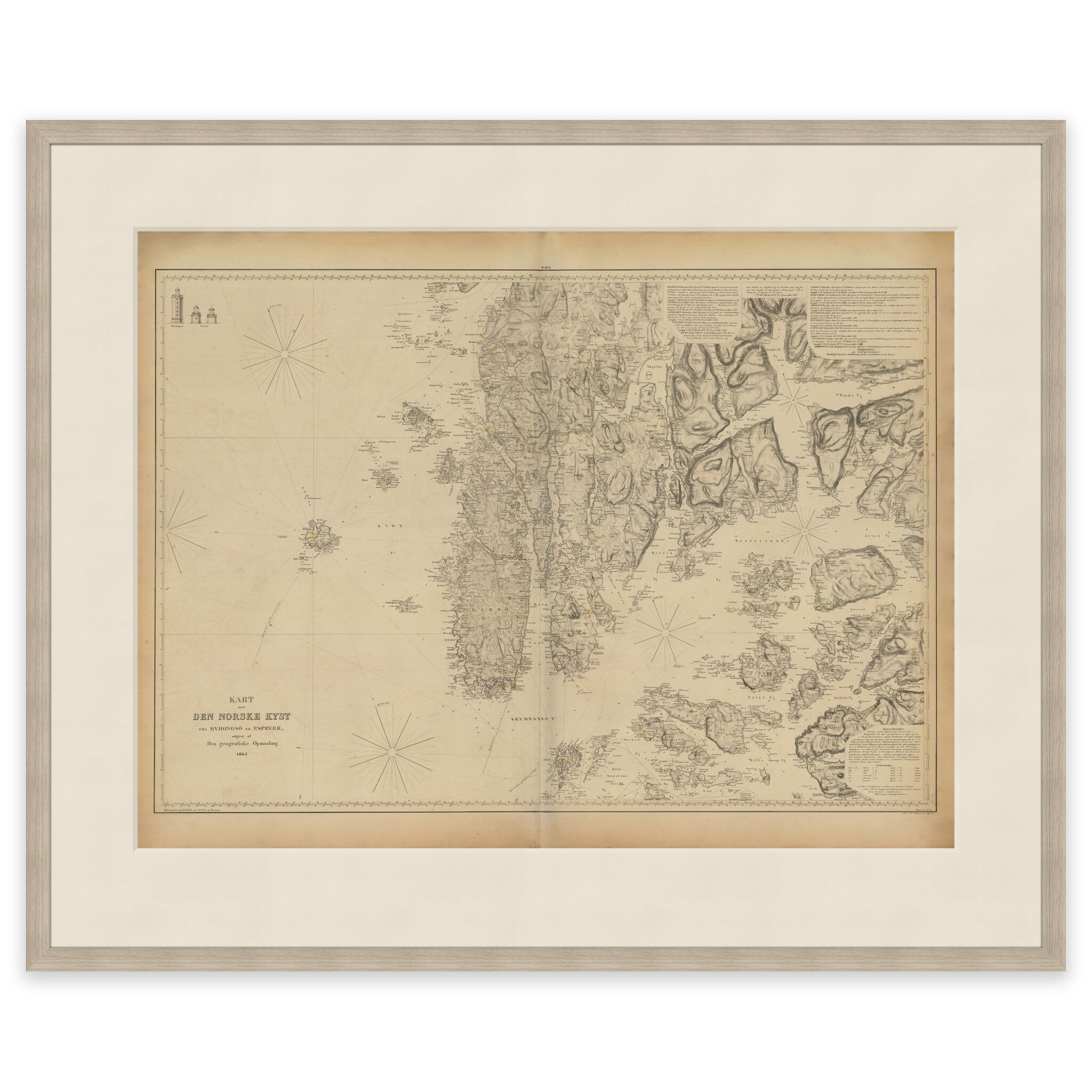 Historisk sjøart over området Kvitsøy, Utsira, Espevær og Nedstrand - Image 5