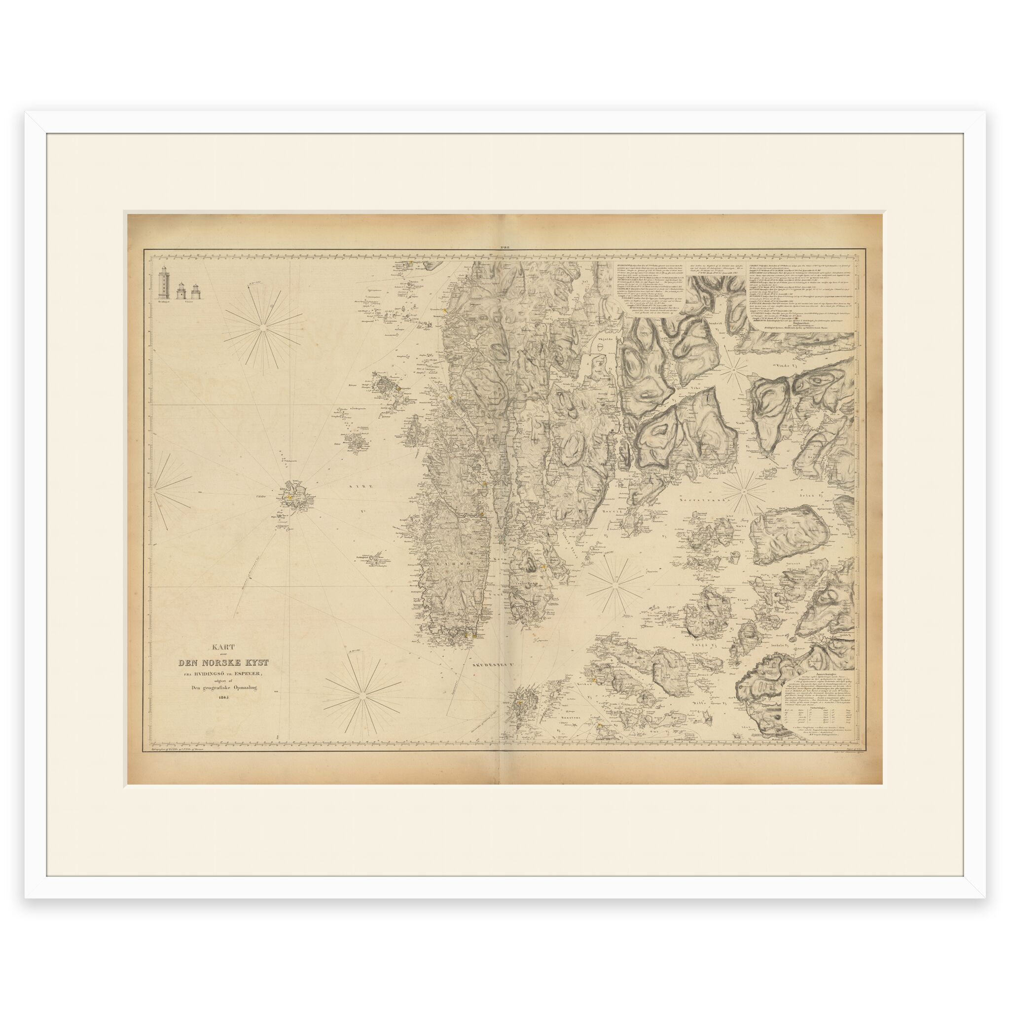 Historisk sjøart over området Kvitsøy, Utsira, Espevær og Nedstrand - Image 7