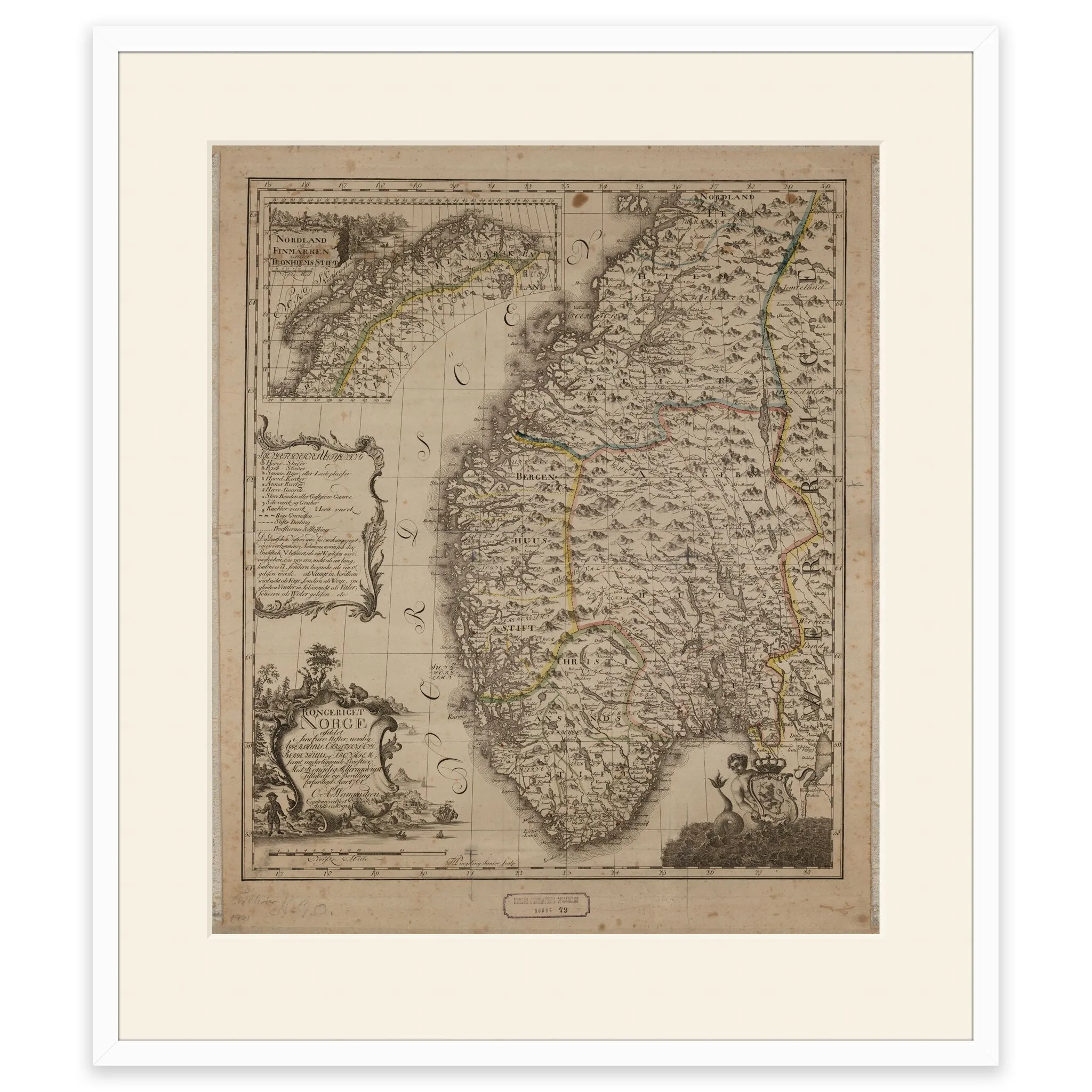 Norgeskart 1761 - Image 7