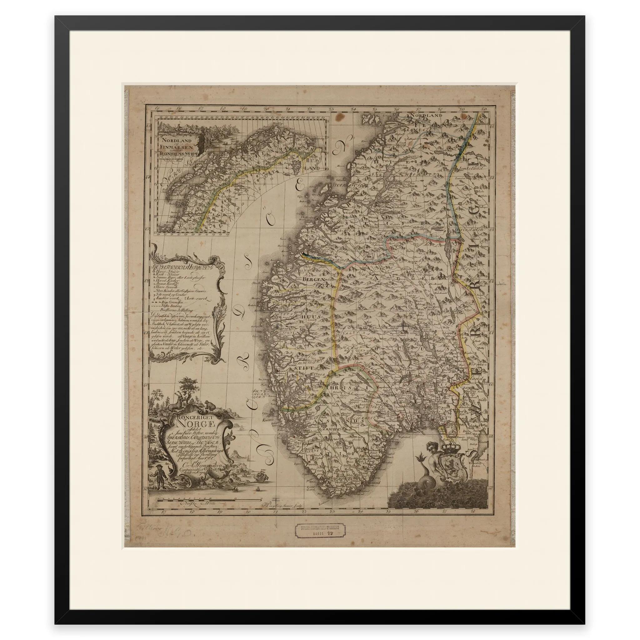 Norgeskart 1761 - Image 6