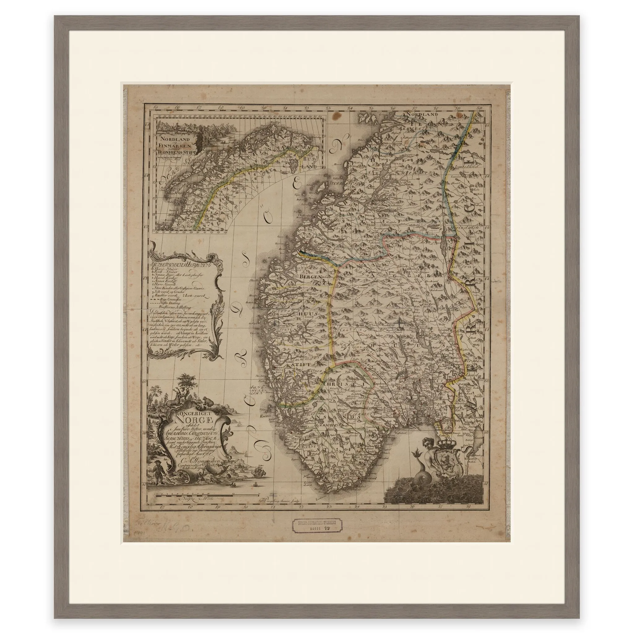 Norgeskart 1761 - Image 9