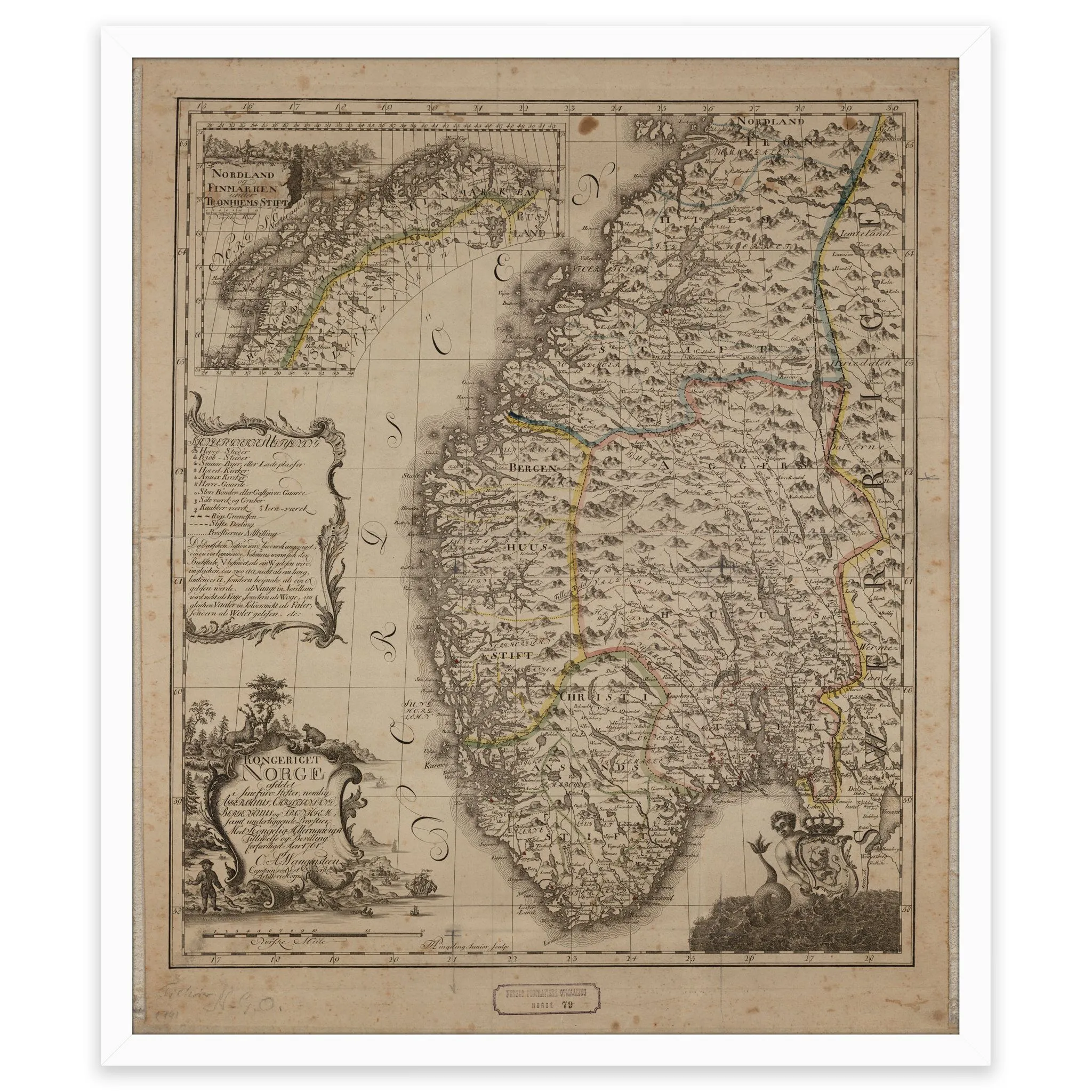 Norgeskart 1761 - Image 4