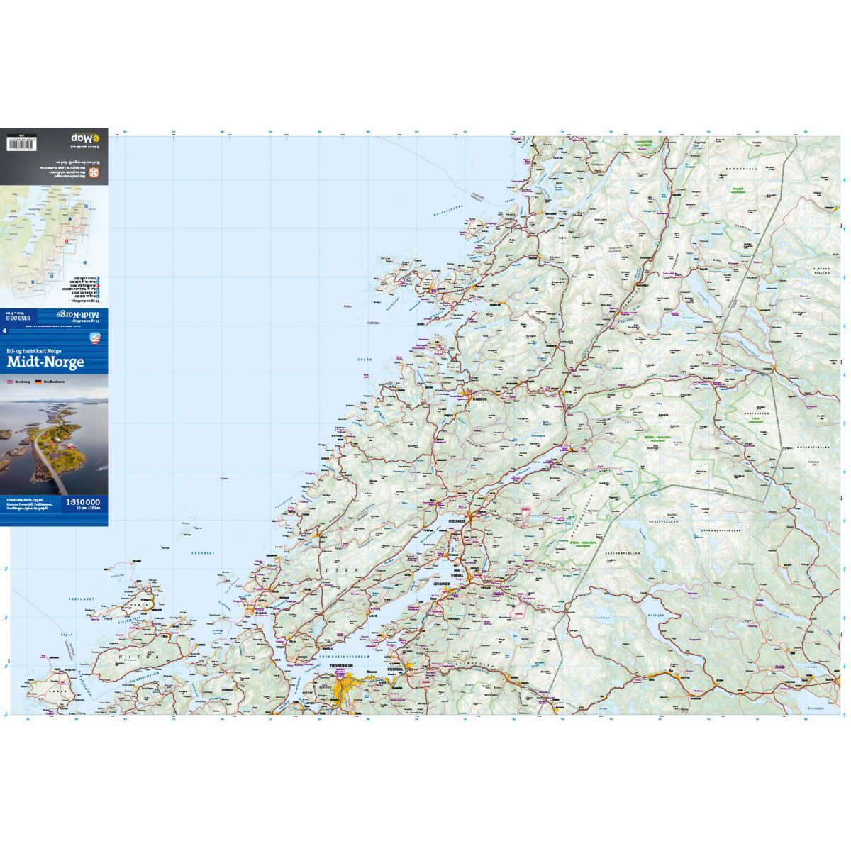 Bil- og turistkart Midt-Norge 1: 350 000 - Image 3