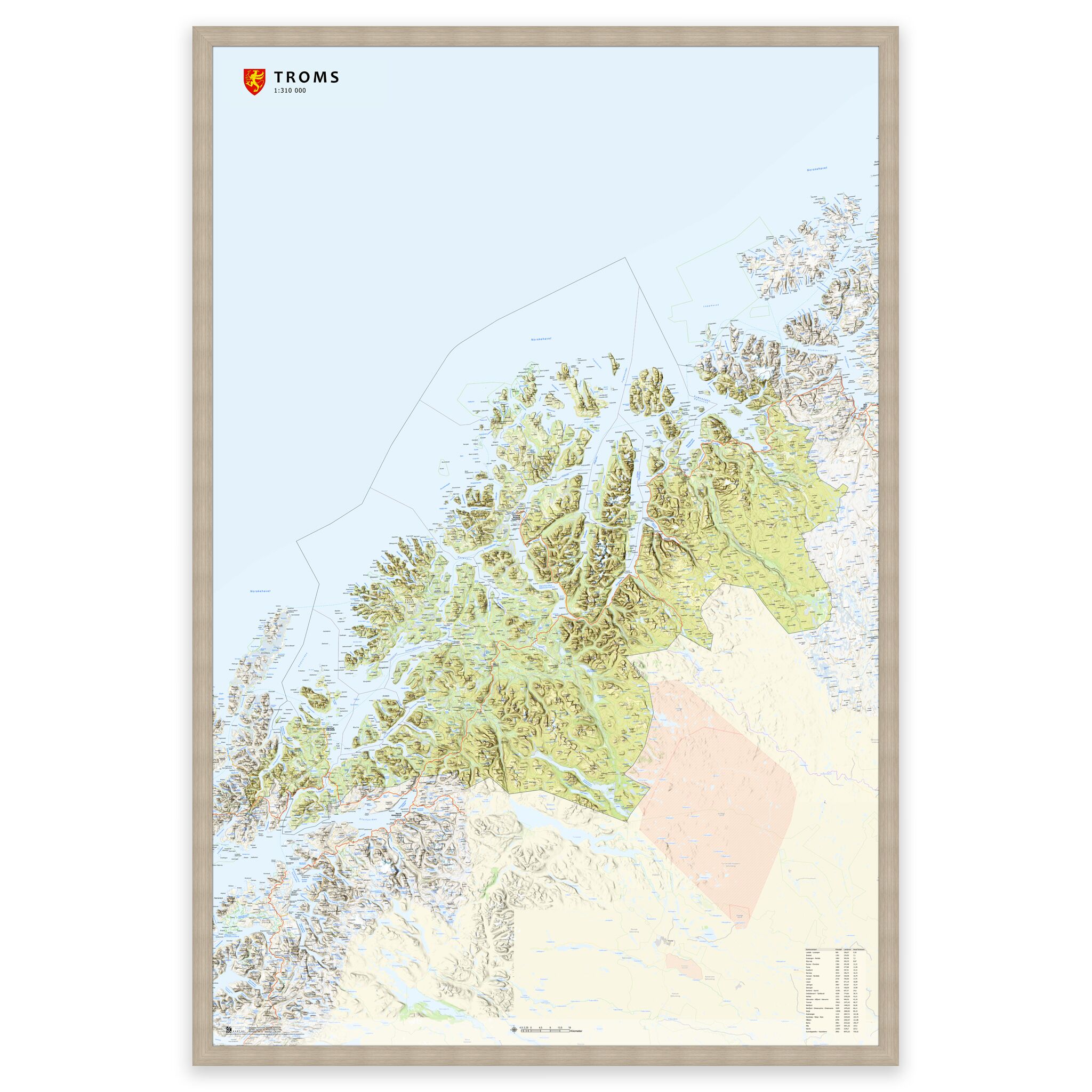 Fylkeskart Troms - Image 22