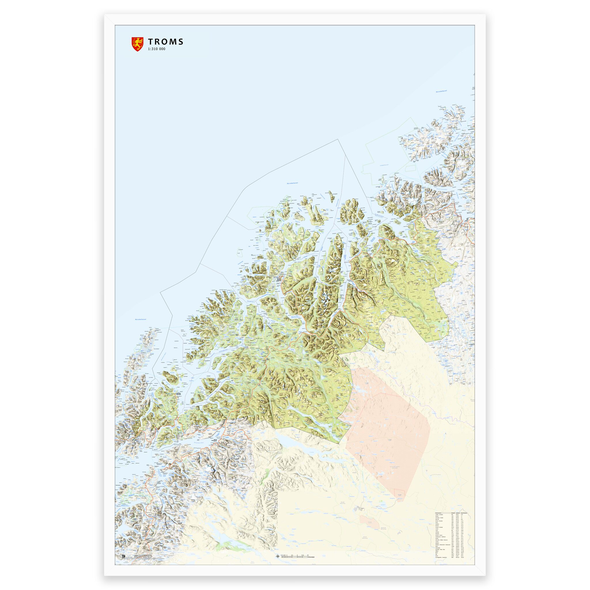 Fylkeskart Troms - Image 18