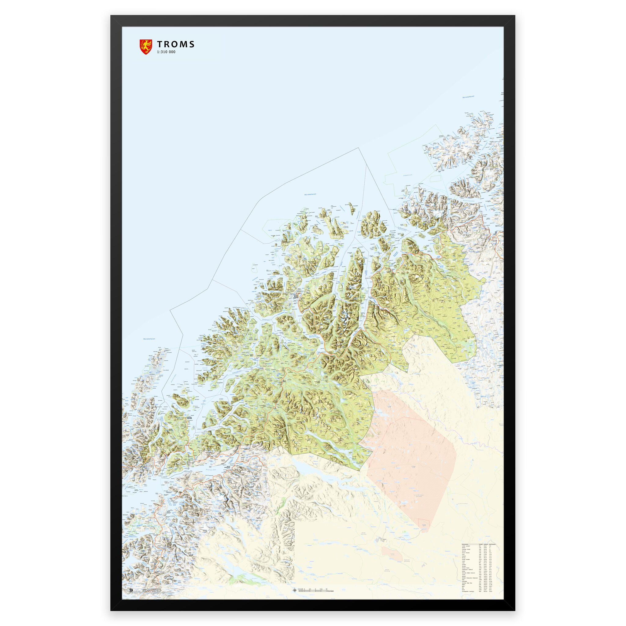 Fylkeskart Troms - Image 15