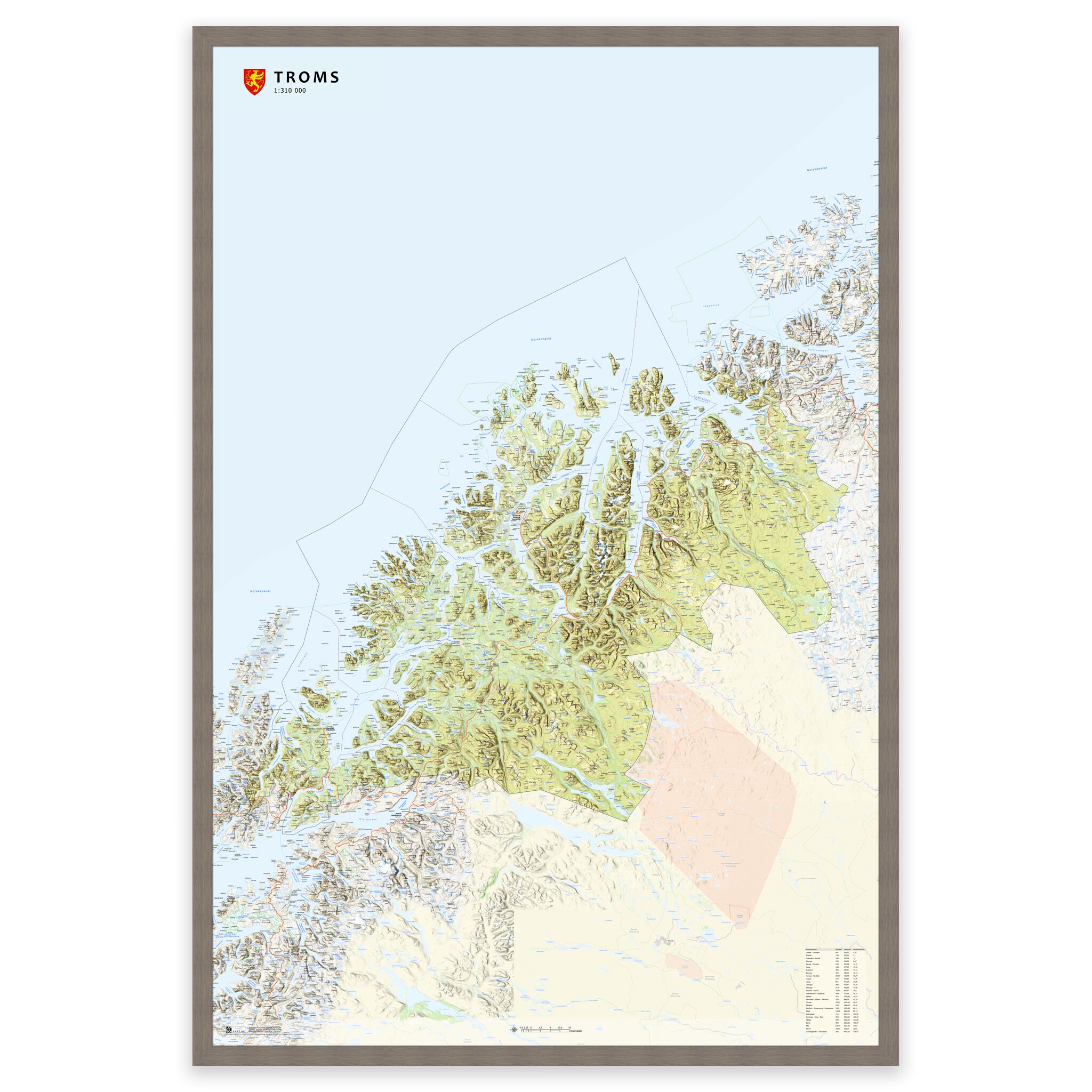 Fylkeskart Troms - Image 10