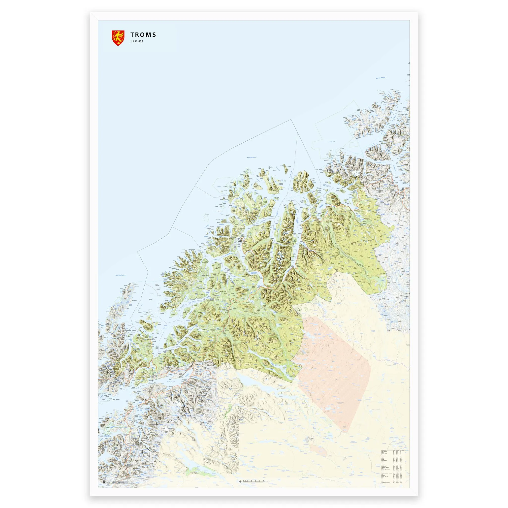 Fylkeskart Troms - Image 4