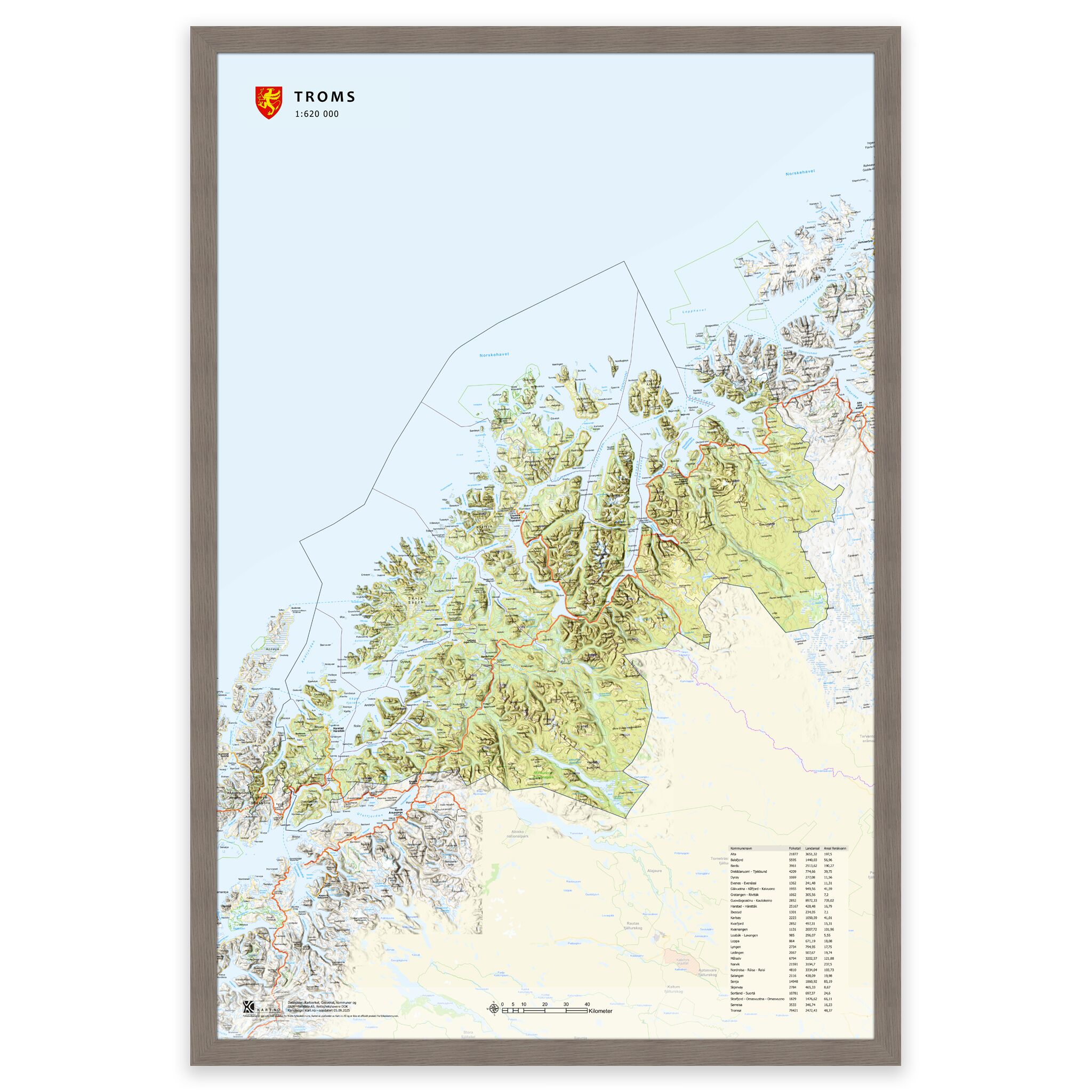 Fylkeskart Troms - Image 13