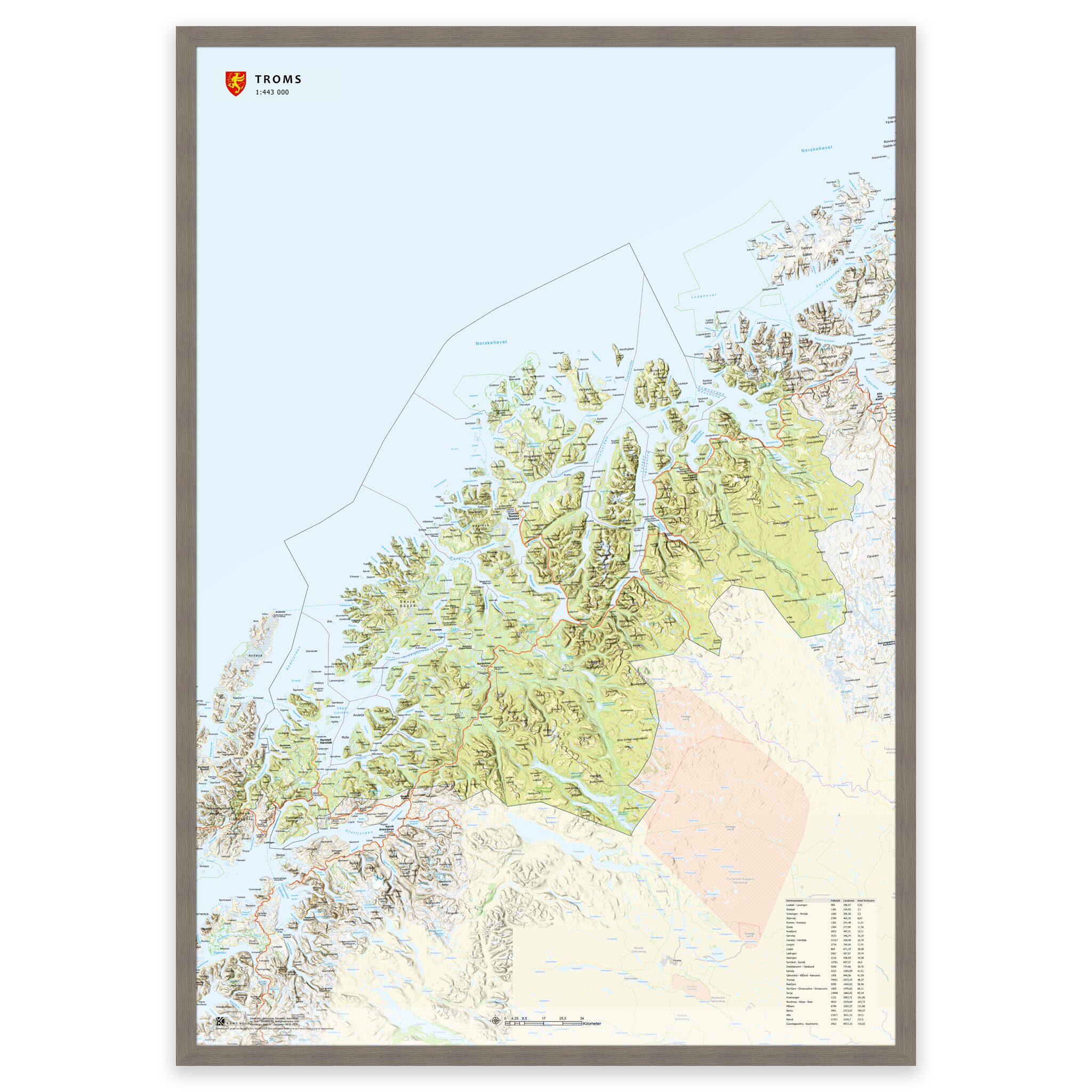 Fylkeskart Troms - Image 12