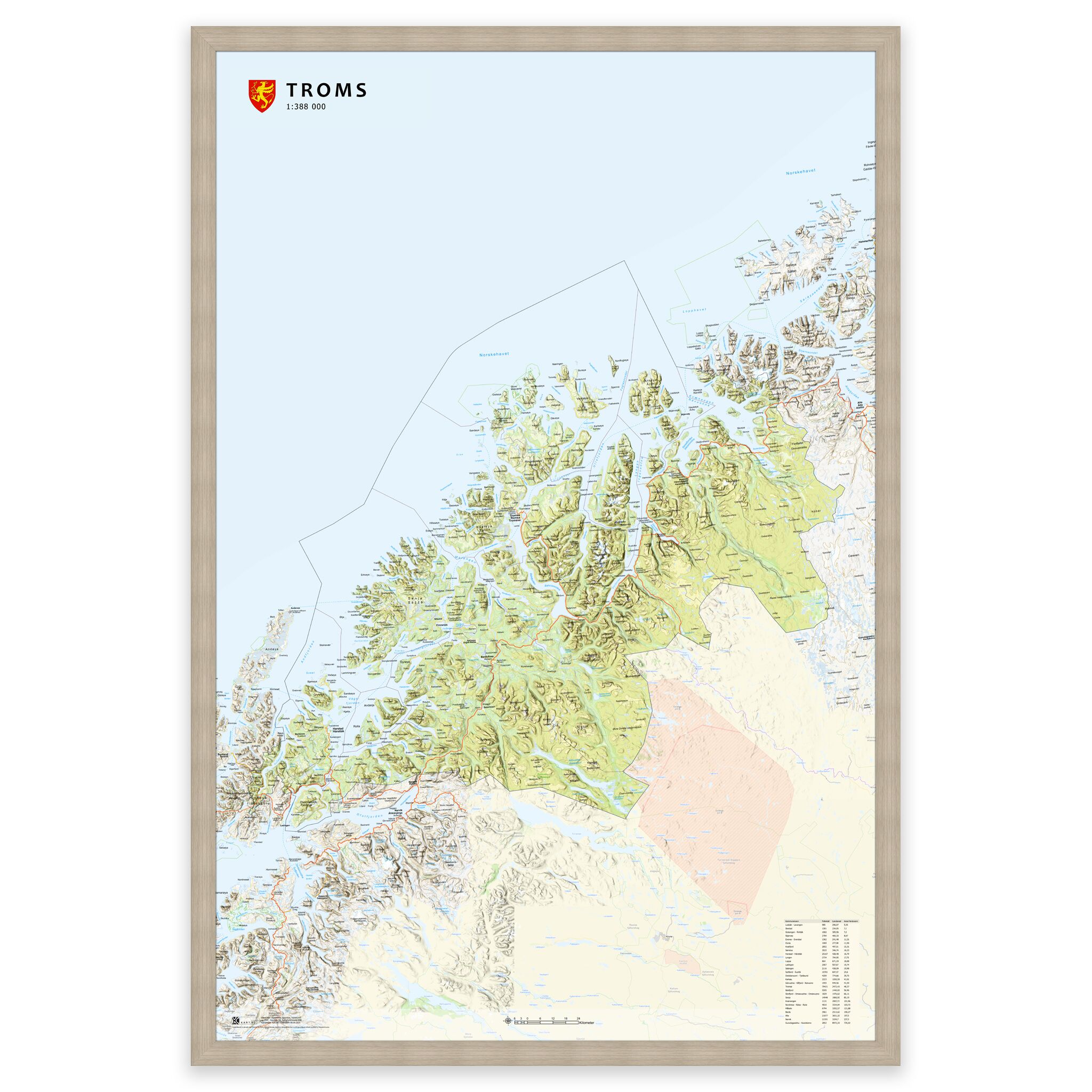 Fylkeskart Troms - Image 23