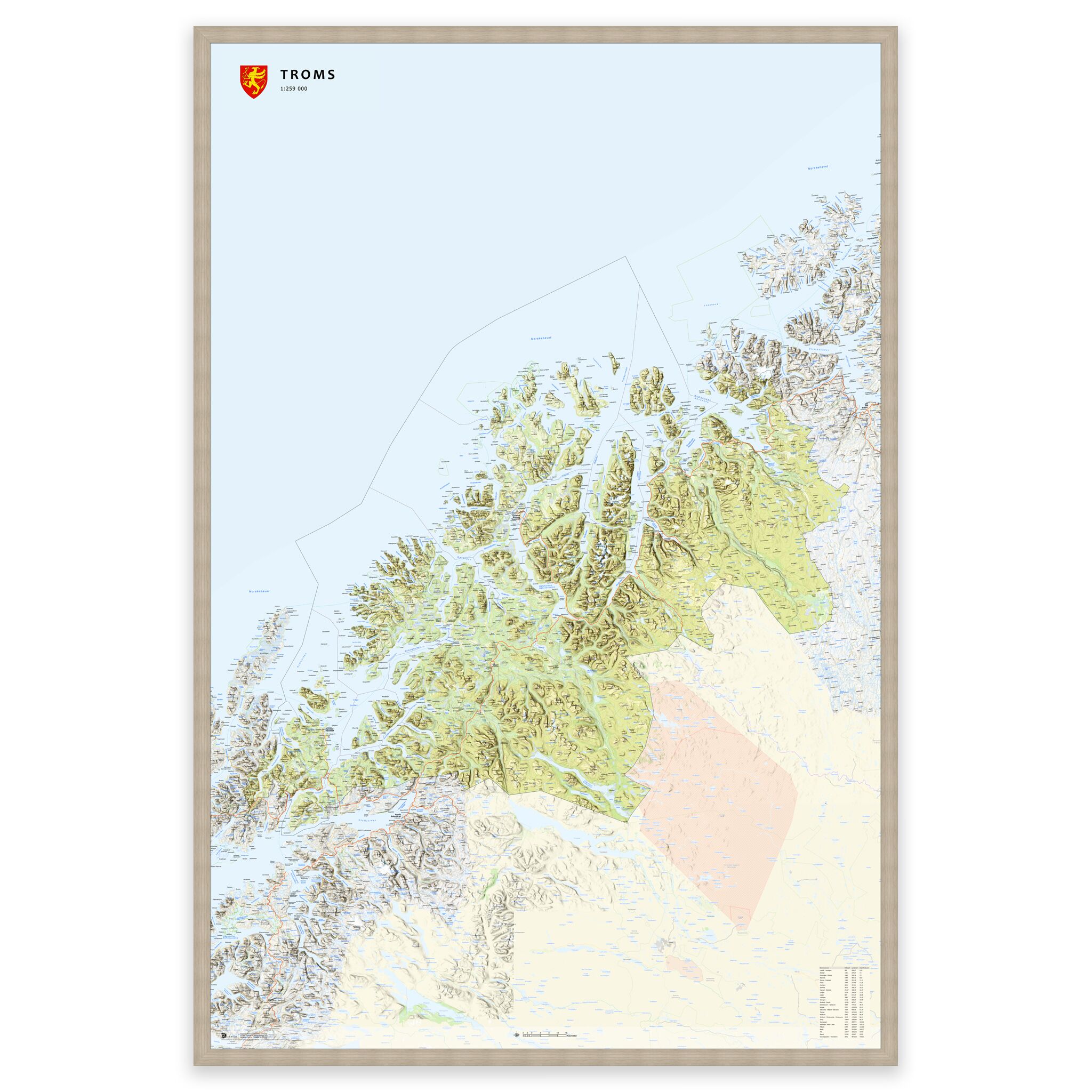 Fylkeskart Troms - Image 2