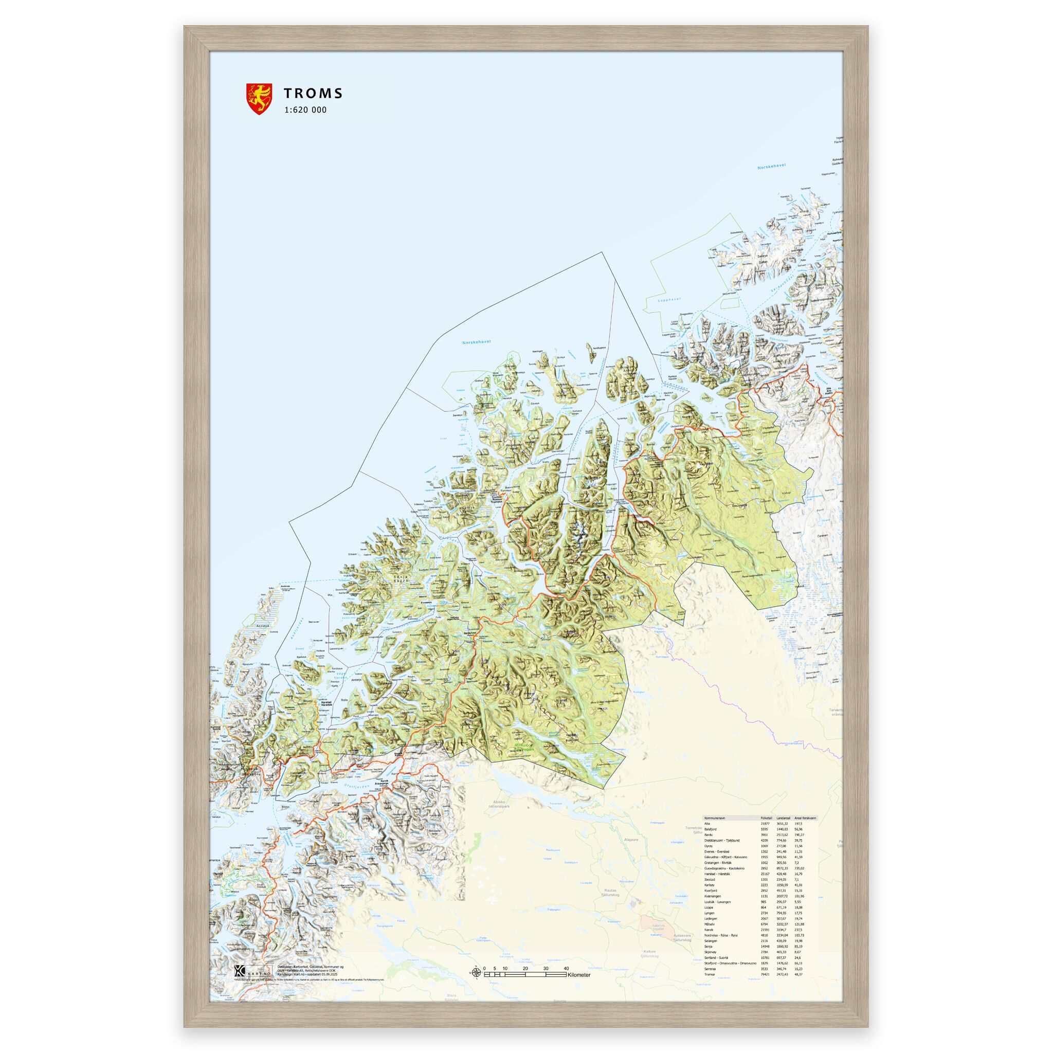 Fylkeskart Troms - Image 25