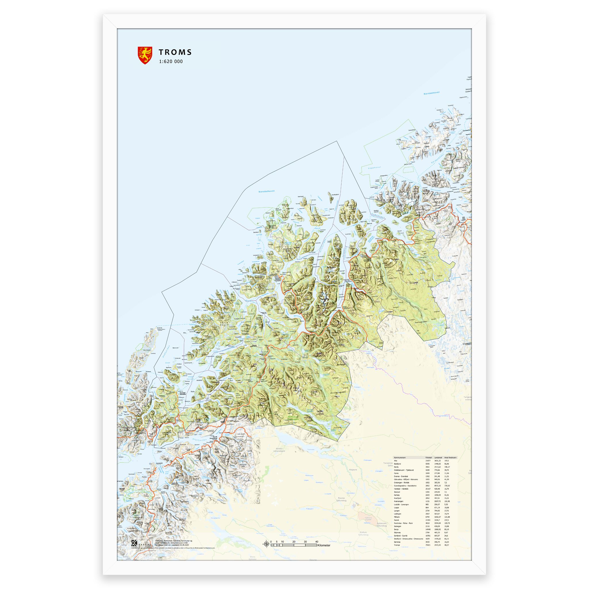Fylkeskart Troms - Image 21