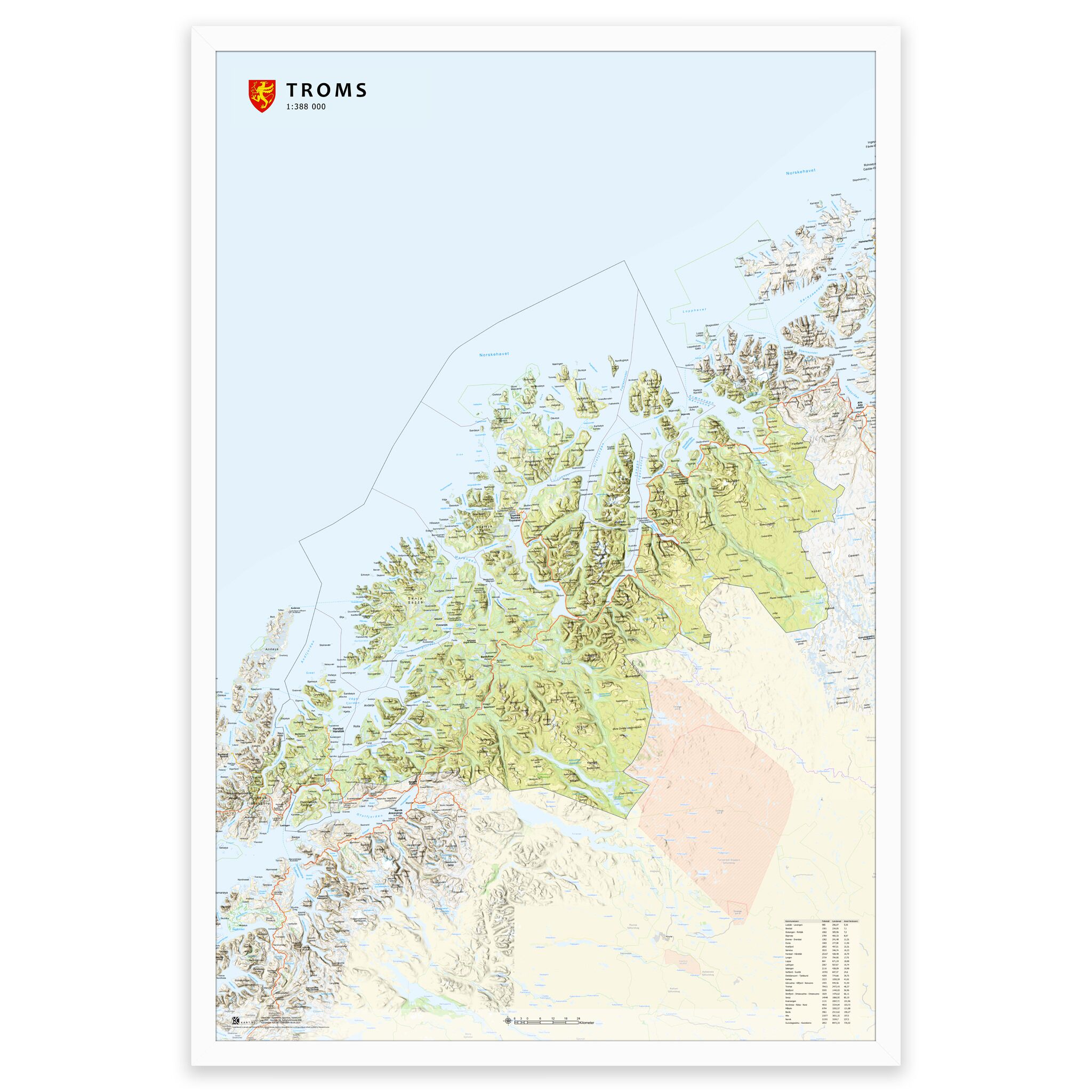 Fylkeskart Troms - Image 19