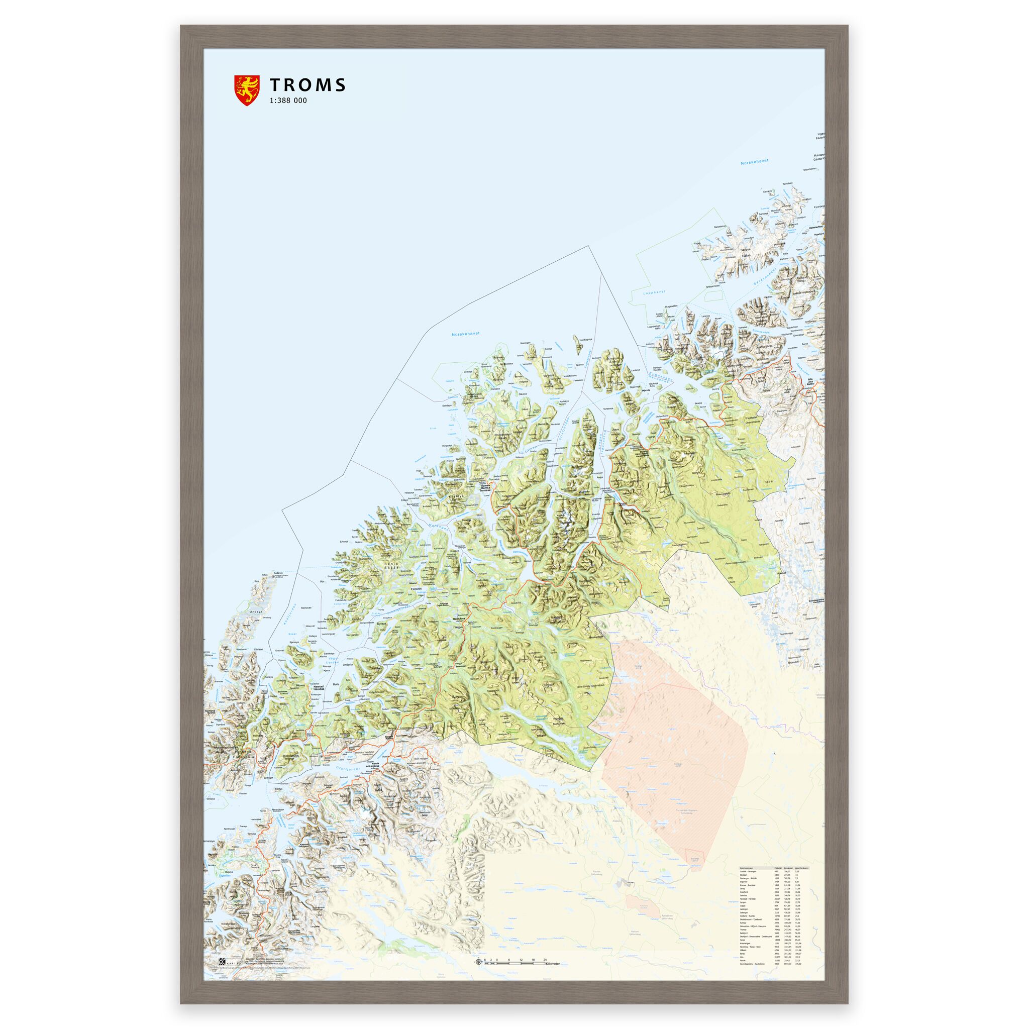Fylkeskart Troms - Image 11