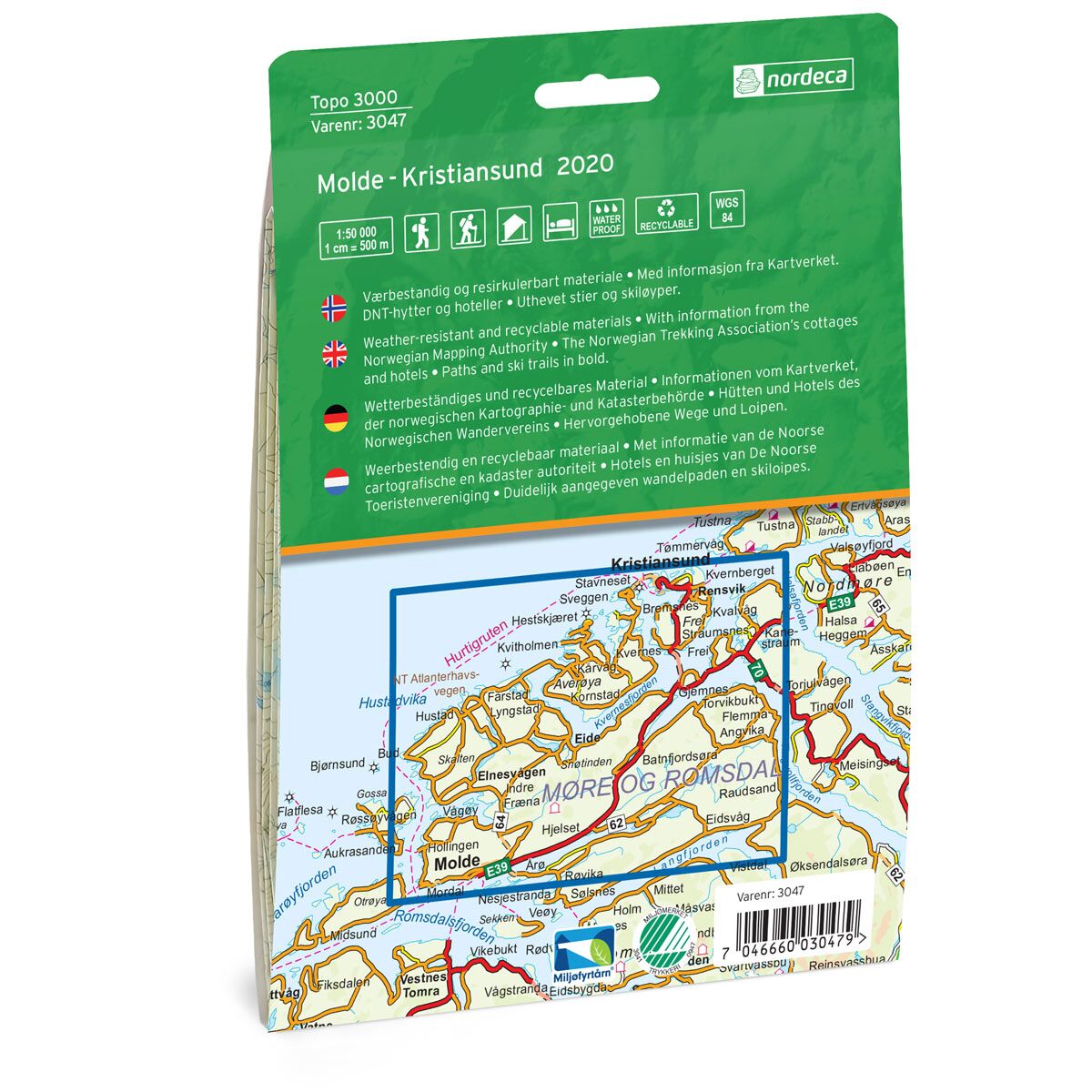 Molde - Kristiansund Topo 3000 Turkart - Image 2